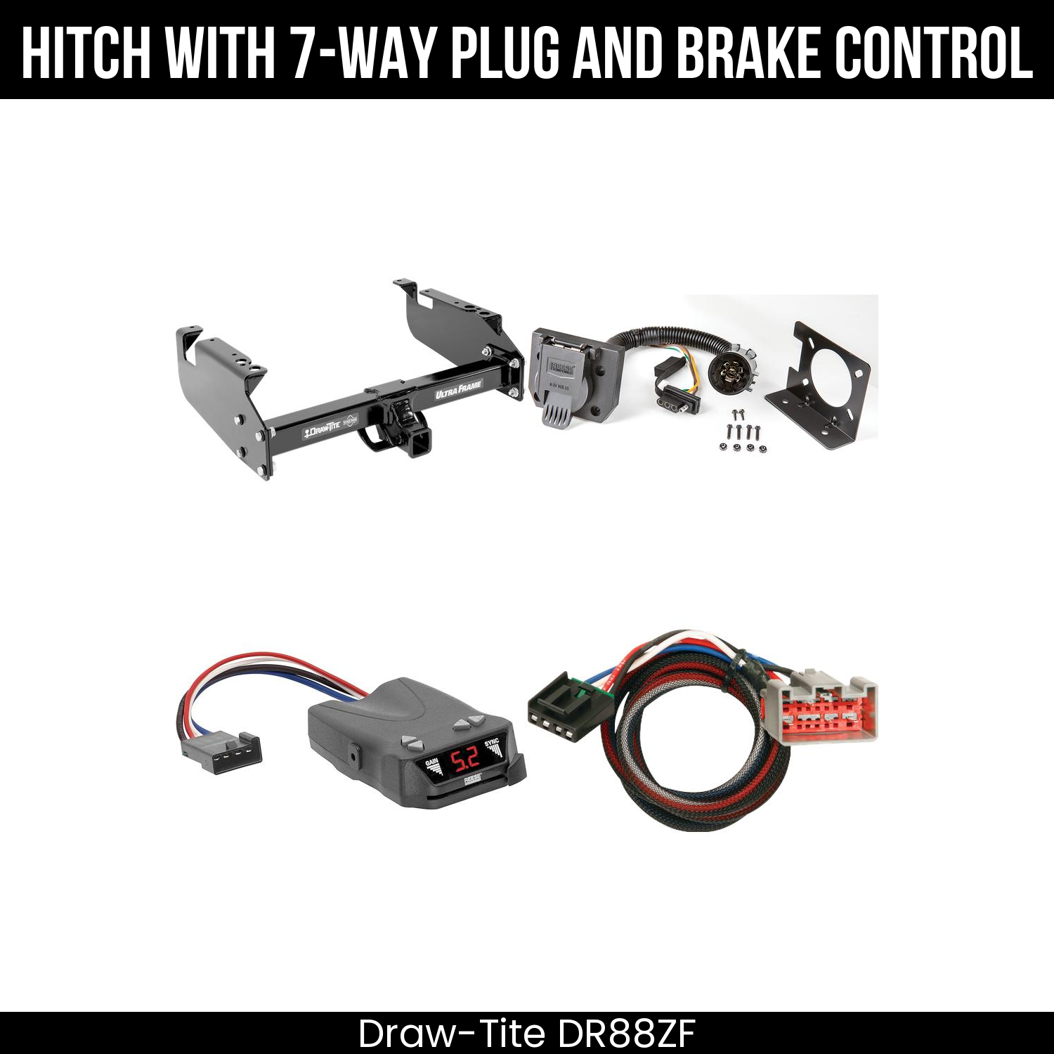 Trailer Hitch , 7-Way , Reese Brakeman IV Brake Control