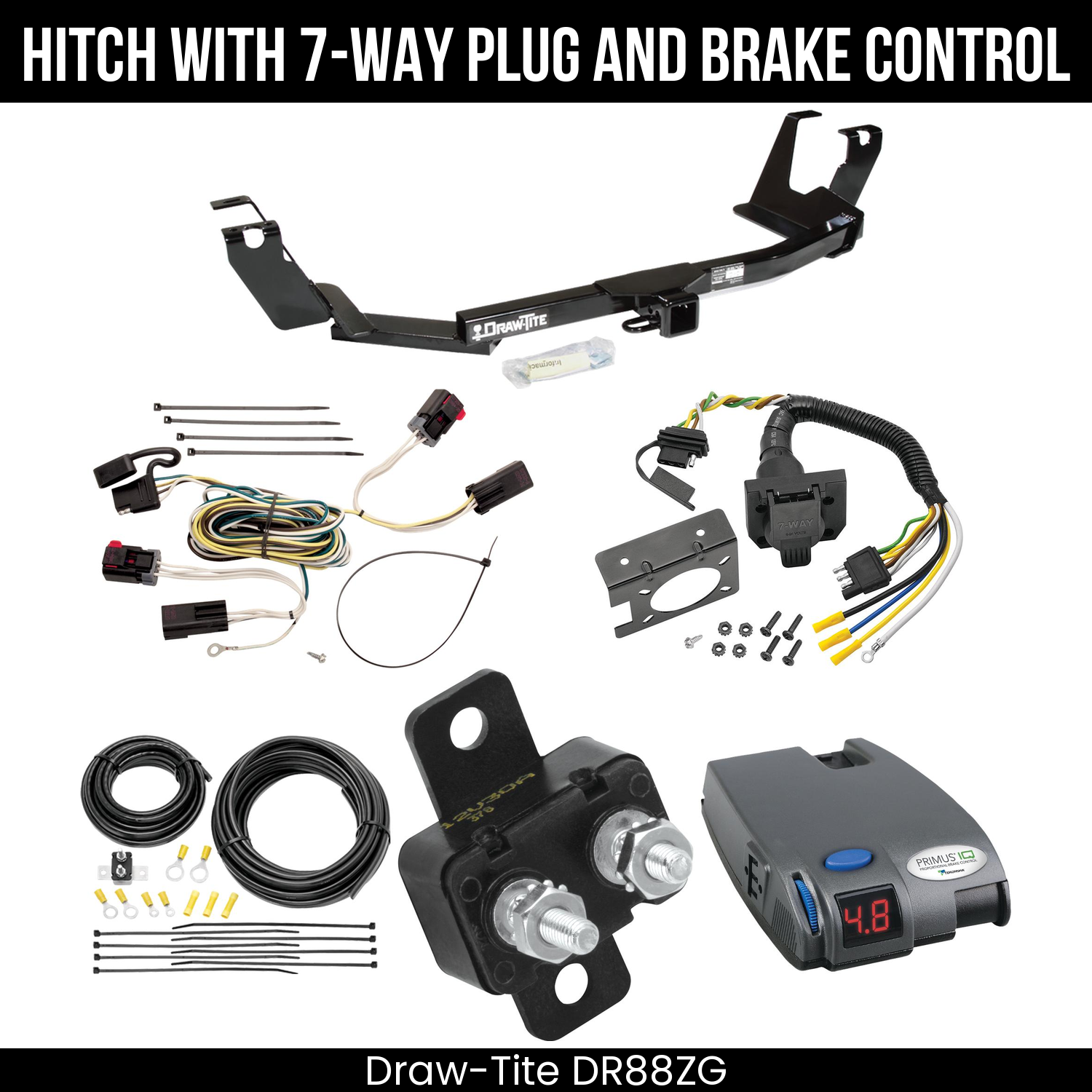 Trailer Hitch , 7-Way , Tekonsha Primus IQ Brake Control