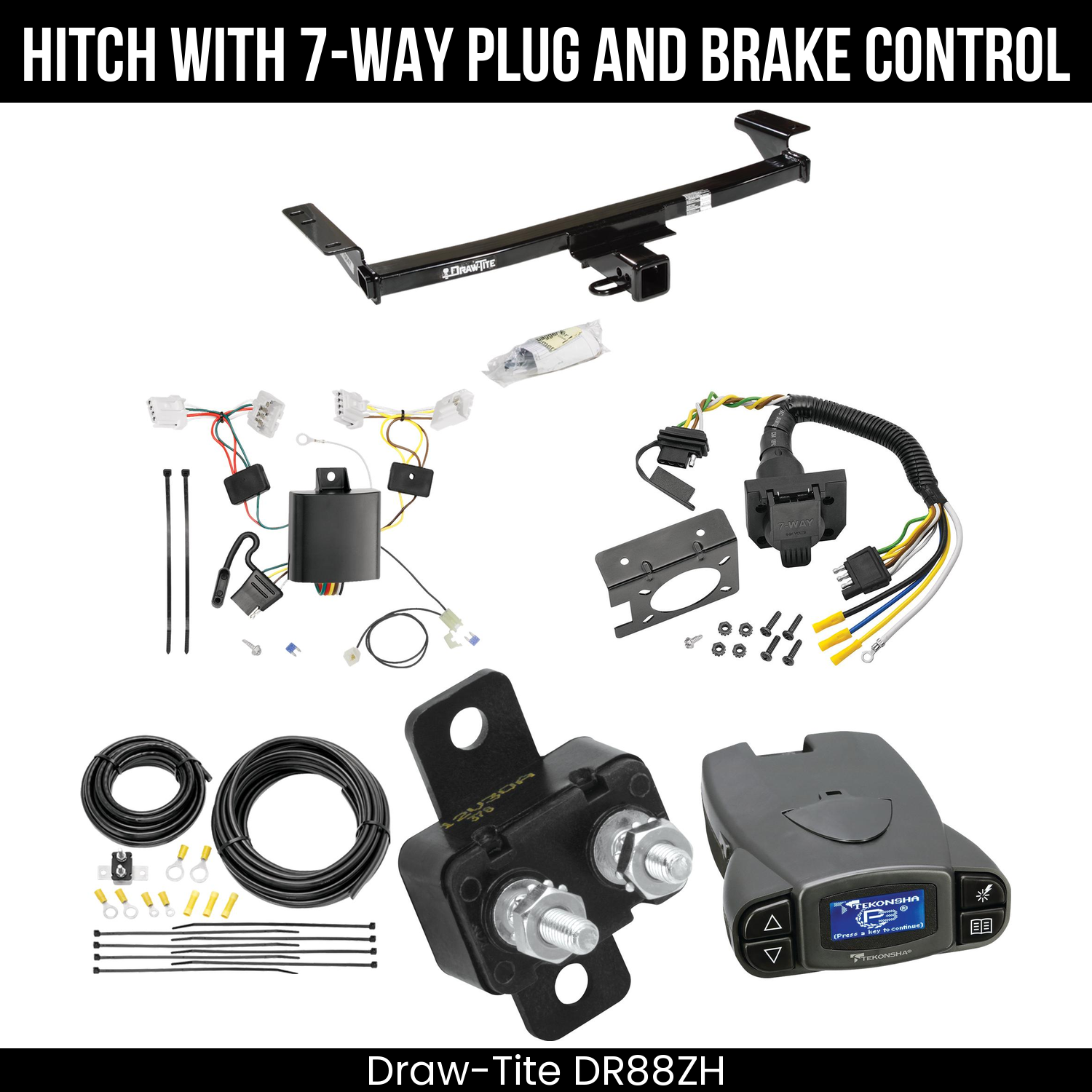 Trailer Hitch , 7-Way , Tekonsha Prodigy P3 Brake Control