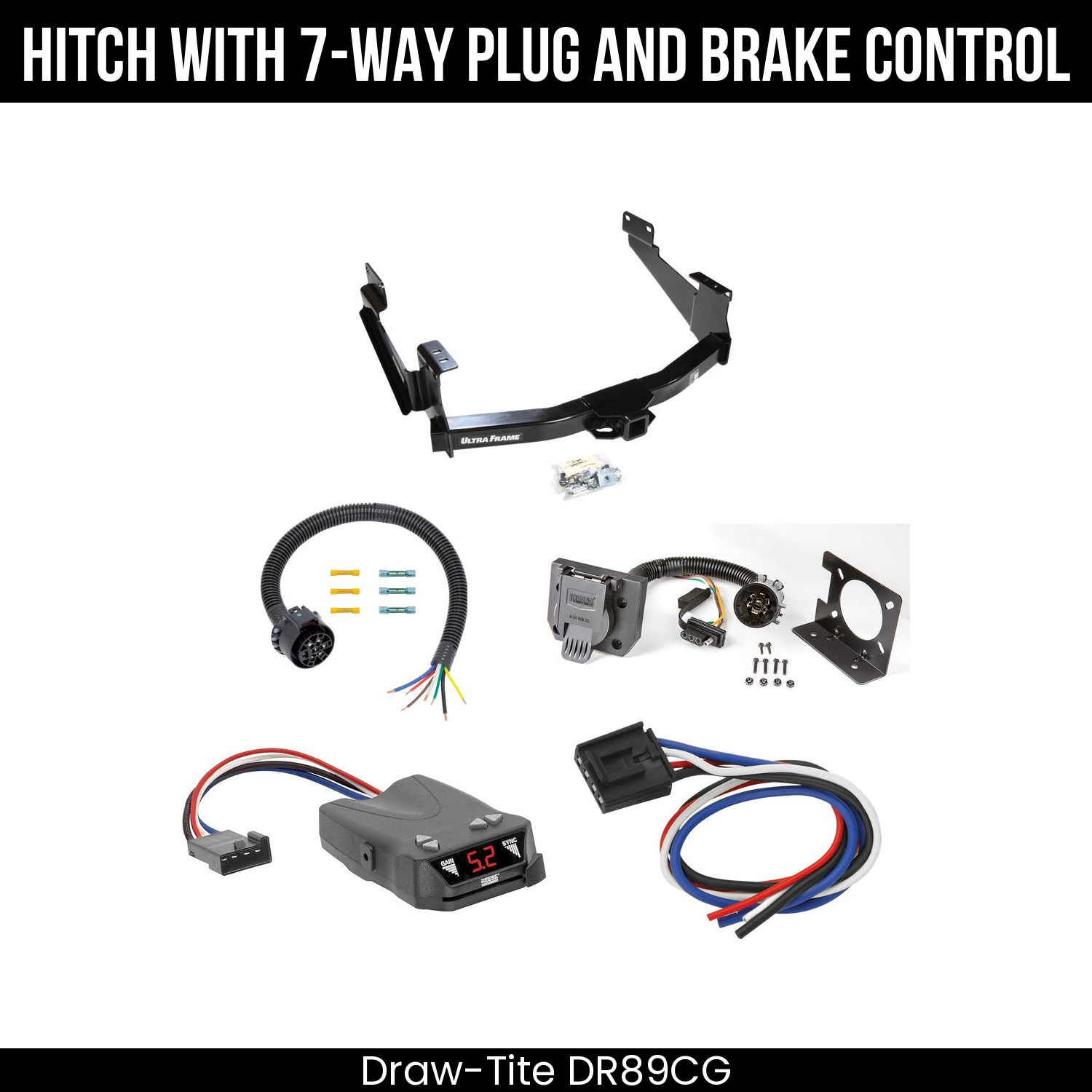 Trailer Hitch , 7-Way , Reese Brakeman IV Brake Control