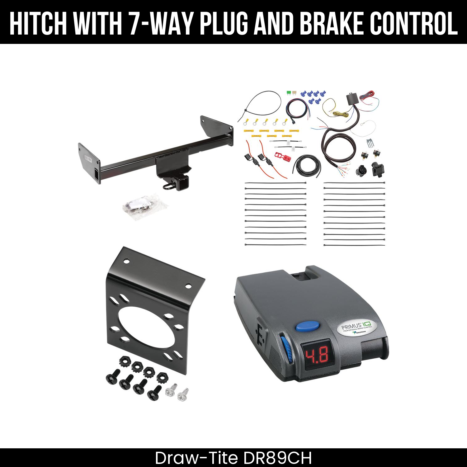 Trailer Hitch , 7-Way , Tekonsha Primus IQ Brake Control