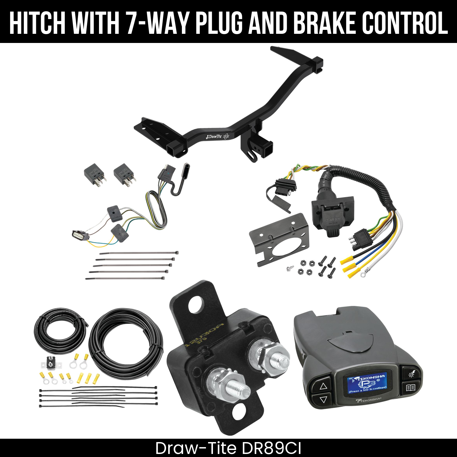 Trailer Hitch , 7-Way , Tekonsha Prodigy P3 Brake Control