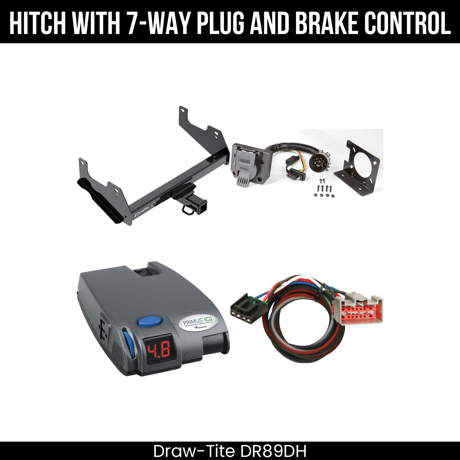 Trailer Hitch , 7-Way , Tekonsha Primus IQ Brake Control