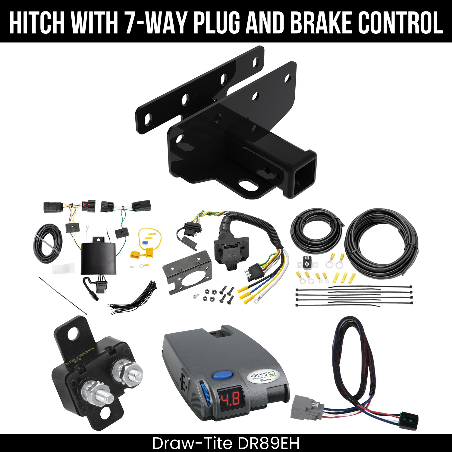 Trailer Hitch , 7-Way , Tekonsha Primus IQ Brake Control