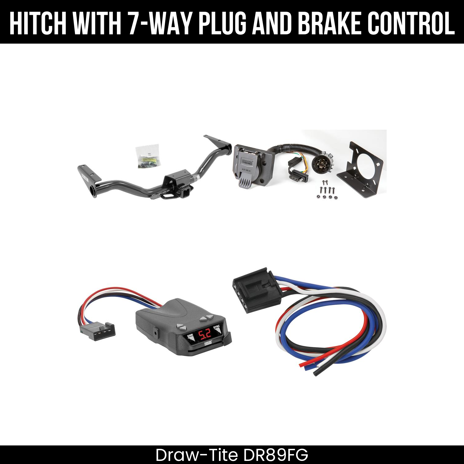Trailer Hitch , 7-Way , Reese Brakeman IV Brake Control
