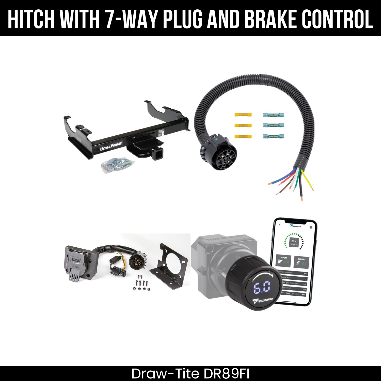 Draw Tite DR89FI Hitch With 7 Way Plug And Brake Control Bundle Featureimg