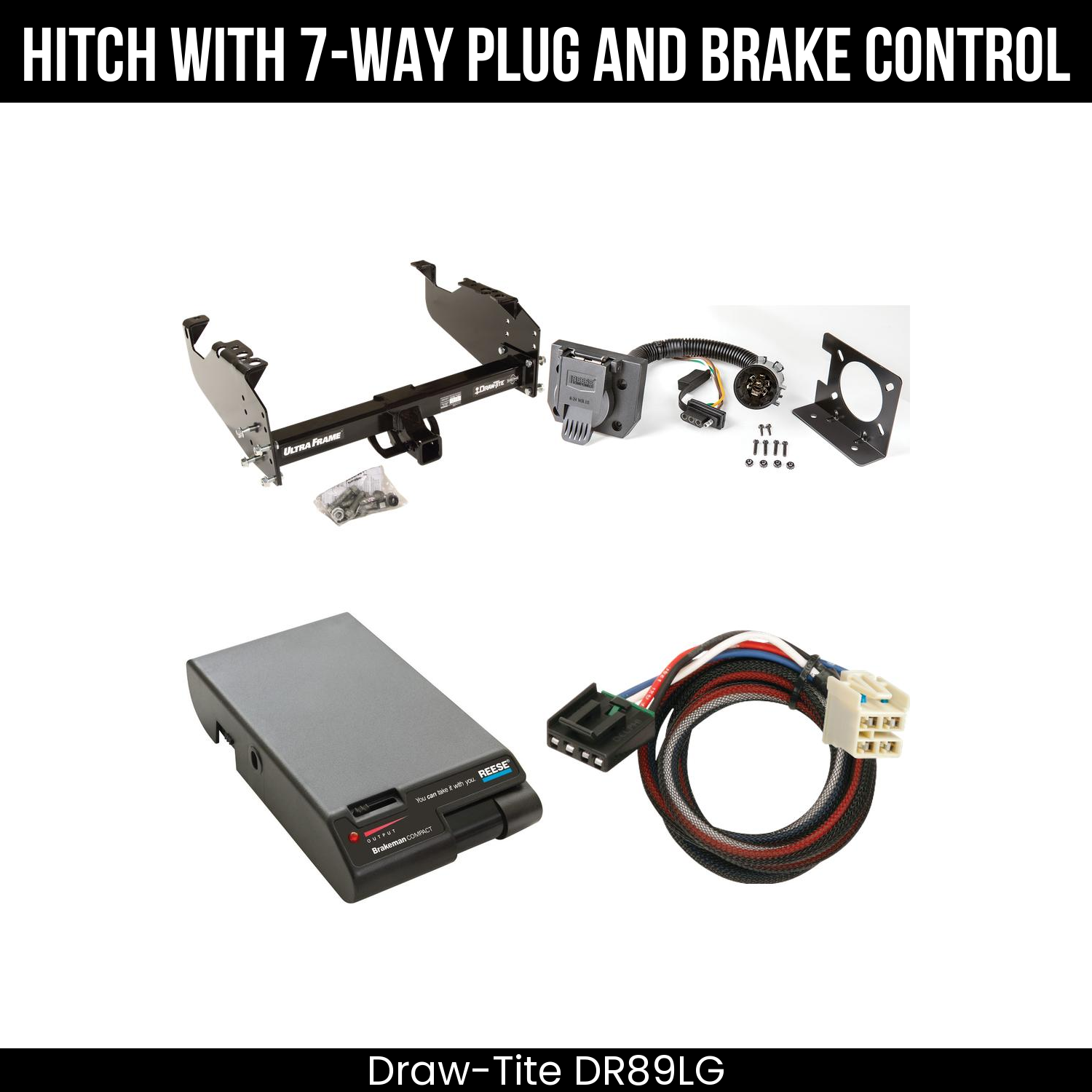 Trailer Hitch , 7-Way , Reese Brakeman Brake Control