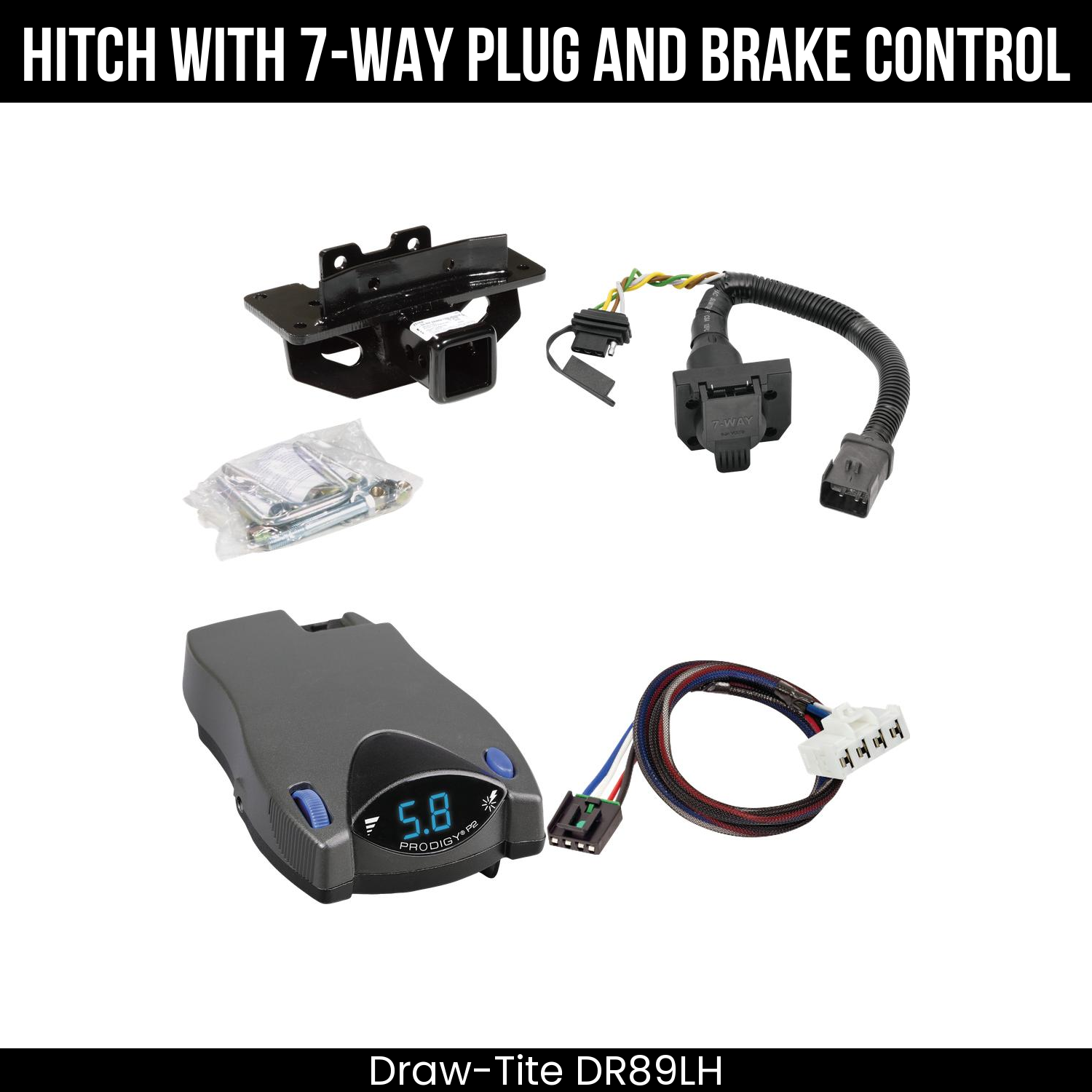 Trailer Hitch , 7-Way , Tekonsha Prodigy P2 Brake Control