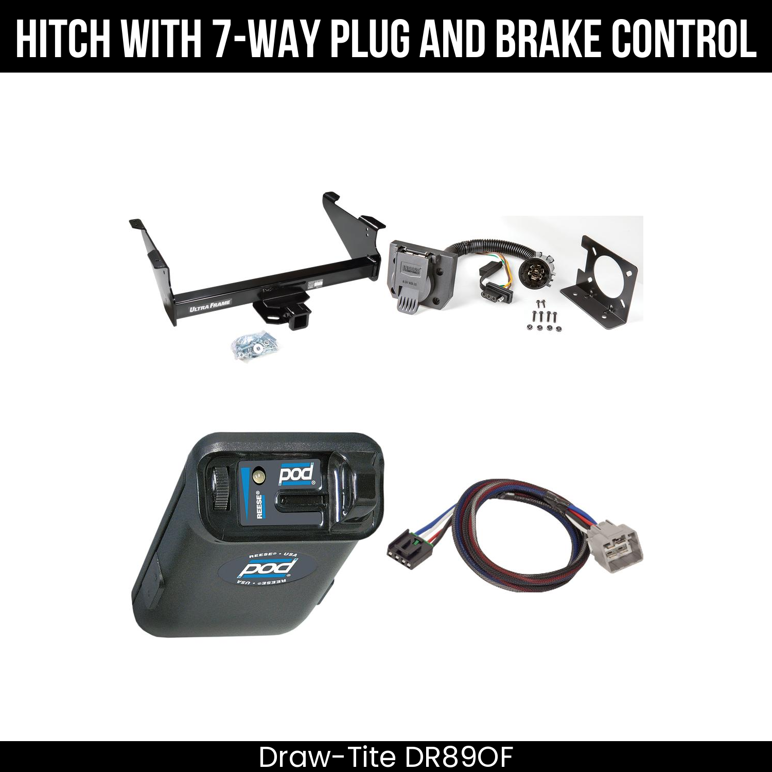 Trailer Hitch , 7-Way , Reese POD Brake Control