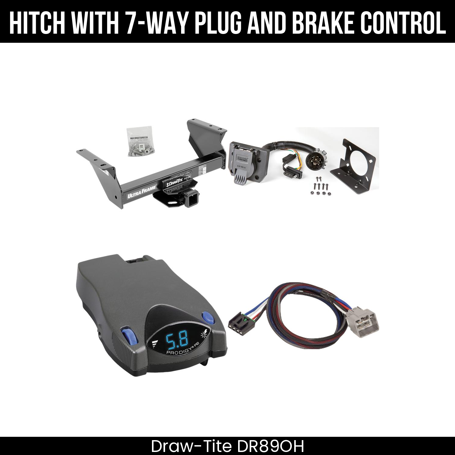 Trailer Hitch , 7-Way , Tekonsha Prodigy P2 Brake Control