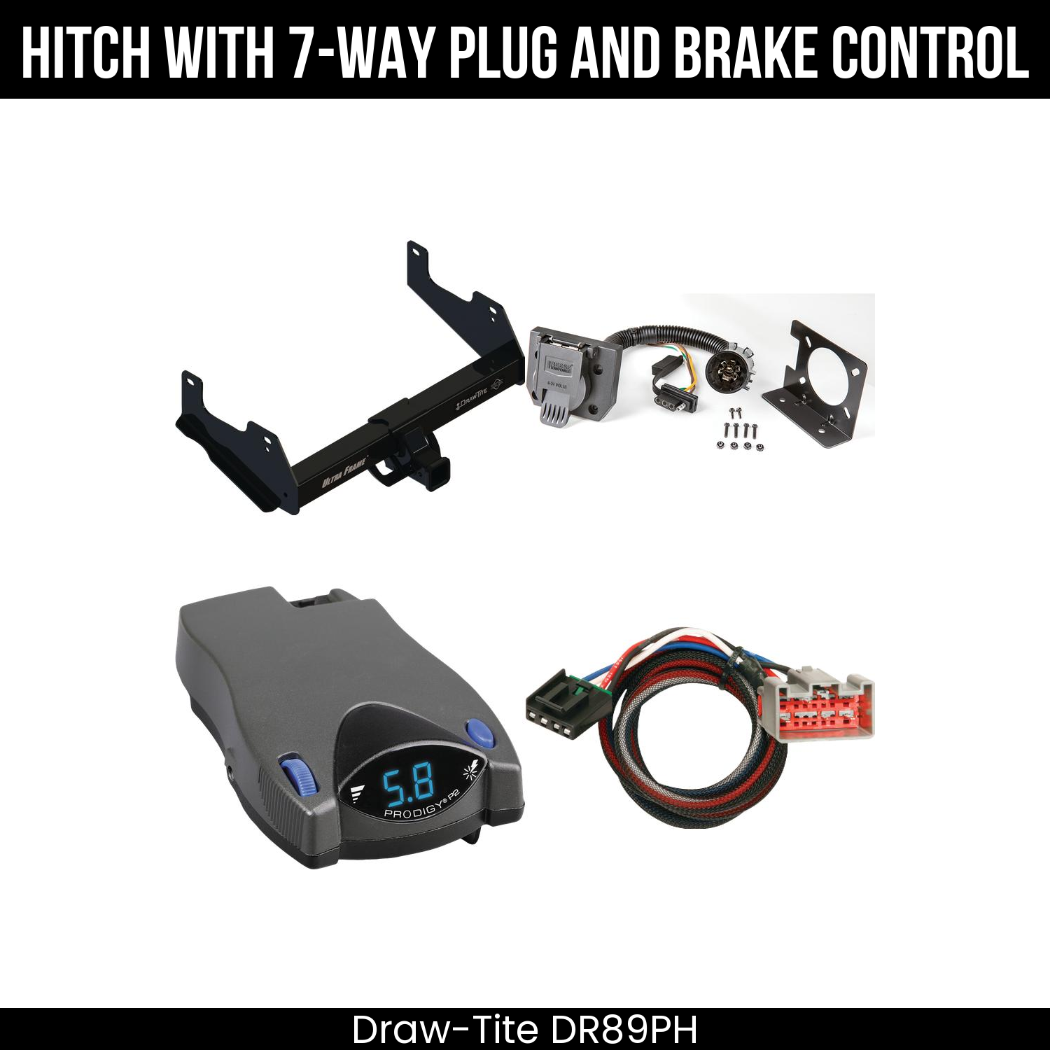 Trailer Hitch , 7-Way , Tekonsha Prodigy P2 Brake Control