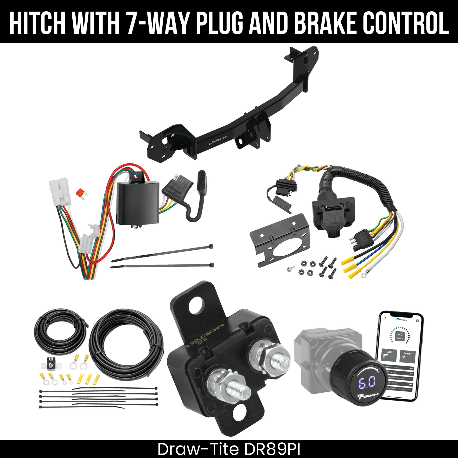 Draw Tite DR89PI Hitch With 7 Way Plug And Brake Control Bundle Featureimg
