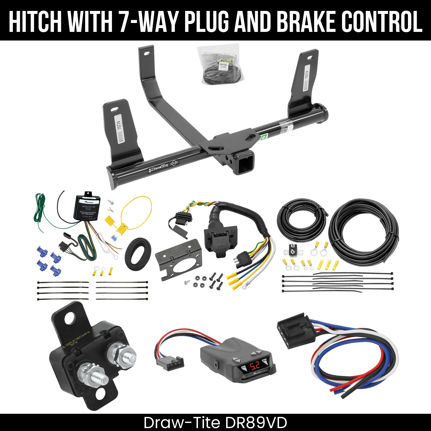 Trailer Hitch , 7-Way , Tekonsha Brakeman IV Brake Control