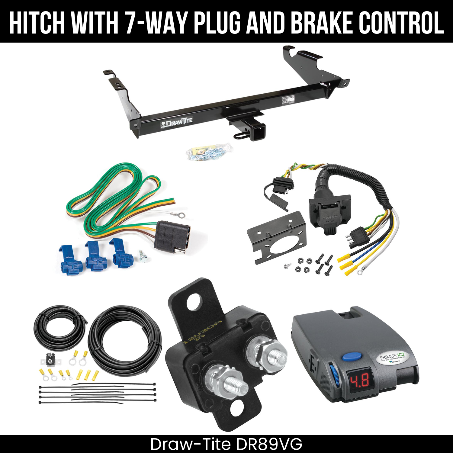 Trailer Hitch , 7-Way , Tekonsha Primus IQ Brake Control