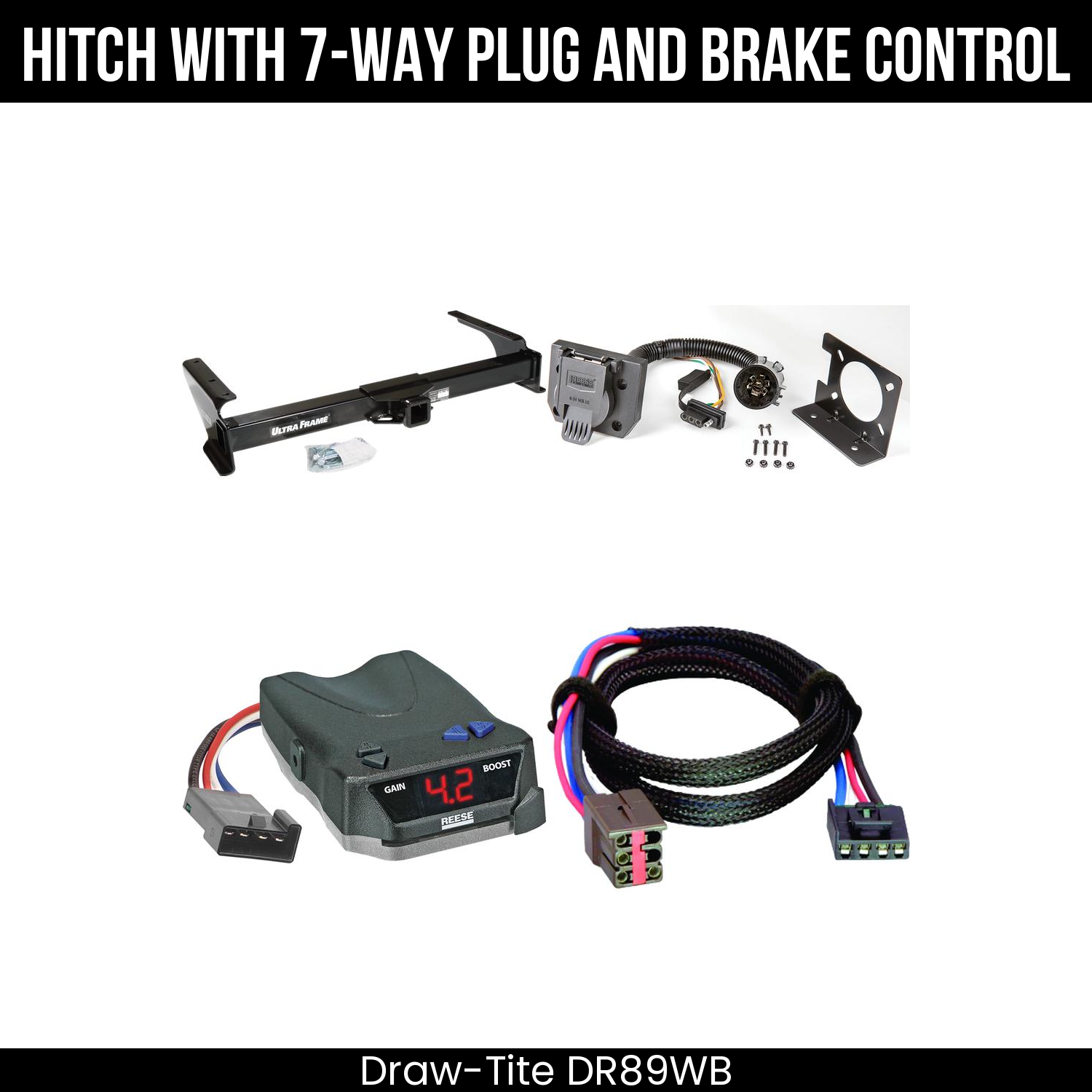 Trailer Hitch , 7-Way , Reese Brake EVN Control