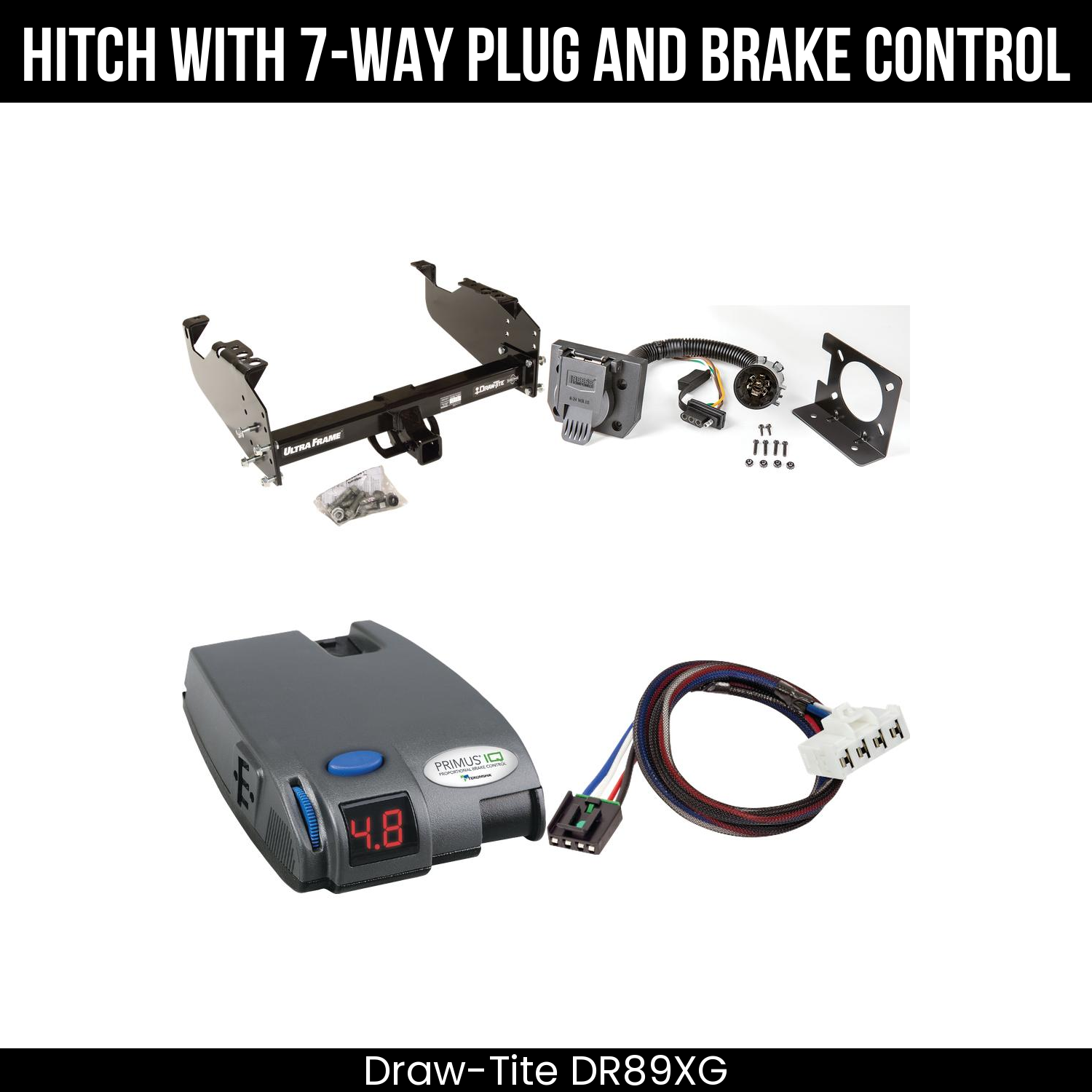 Trailer Hitch , 7-Way , Tekonsha Primus IQ Brake Control