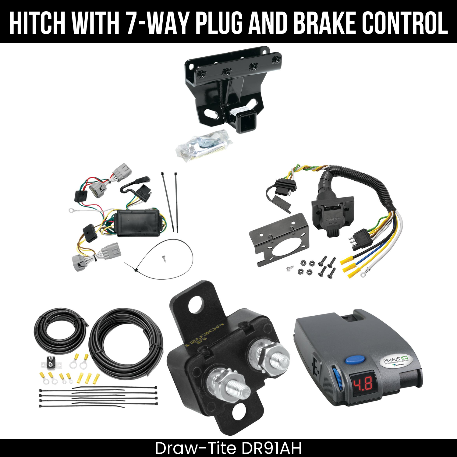 Trailer Hitch , 7-Way , Tekonsha Primus IQ Brake Control