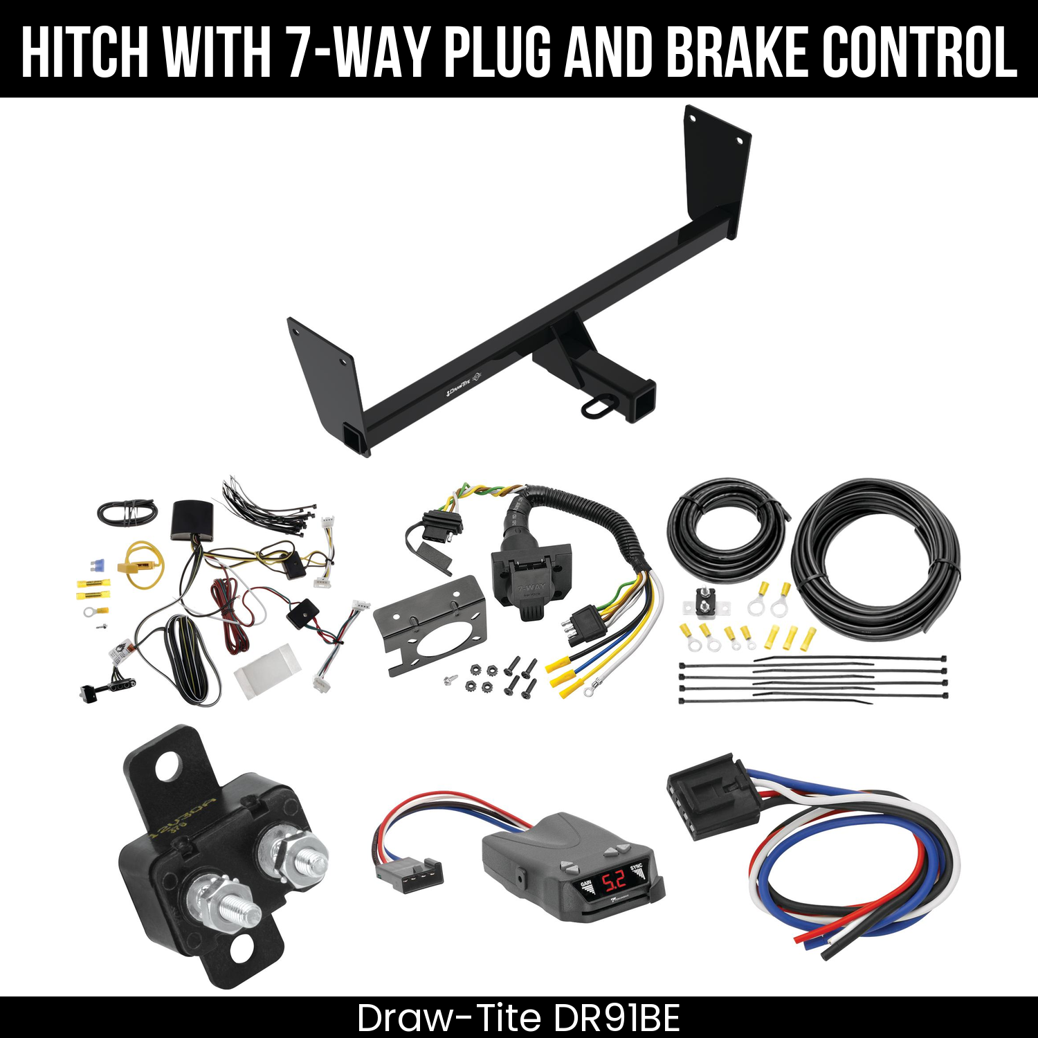 Trailer Hitch , 7-Way , Tekonsha Brakeman IV Brake Control