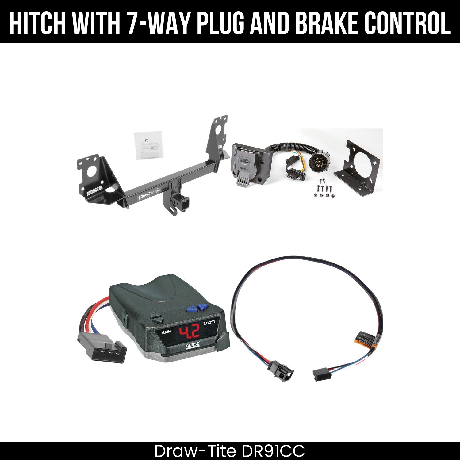 Trailer Hitch , 7-Way , Reese Brake EVN Control