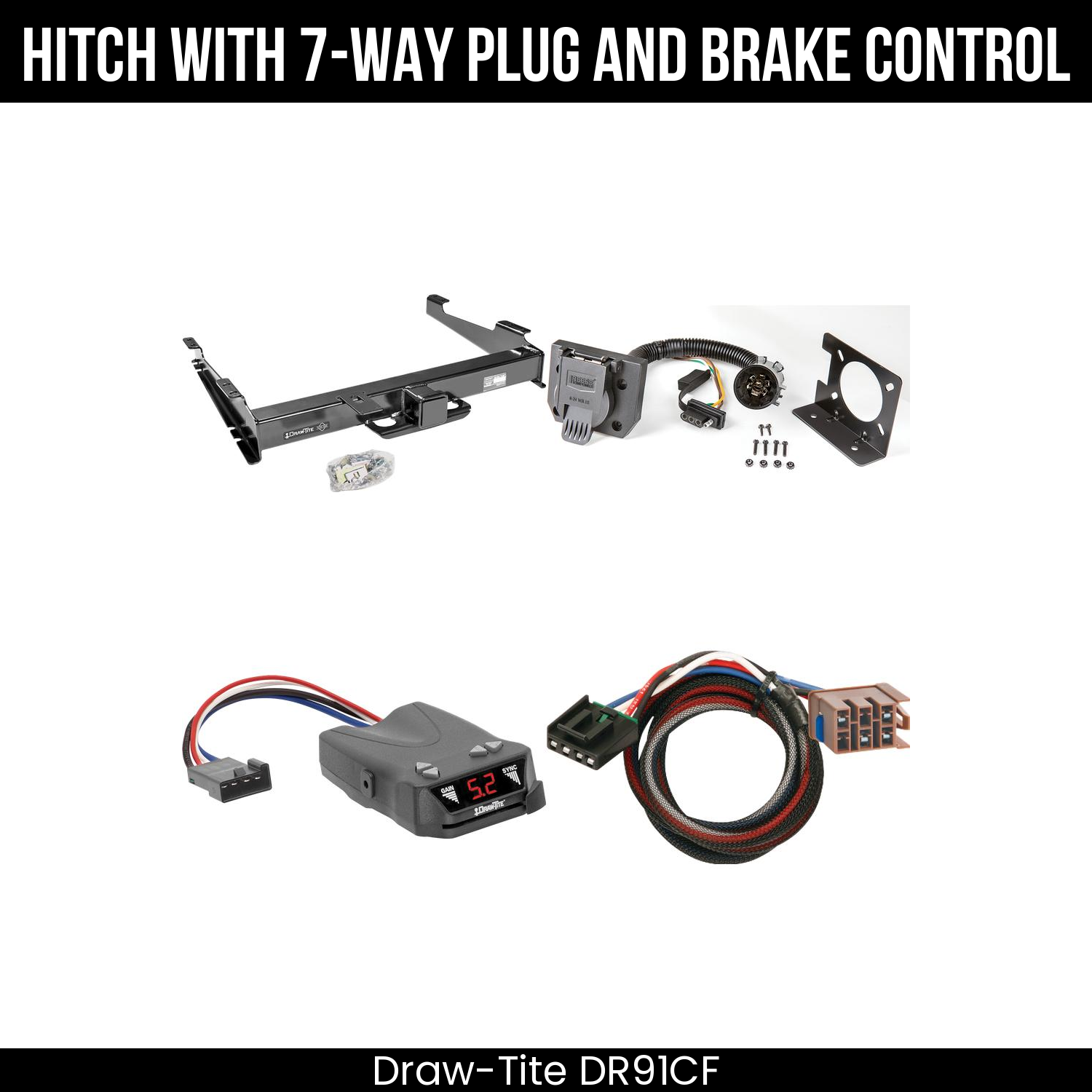 Trailer Hitch , 7-Way , Draw-Tite Activator IV Brake Control