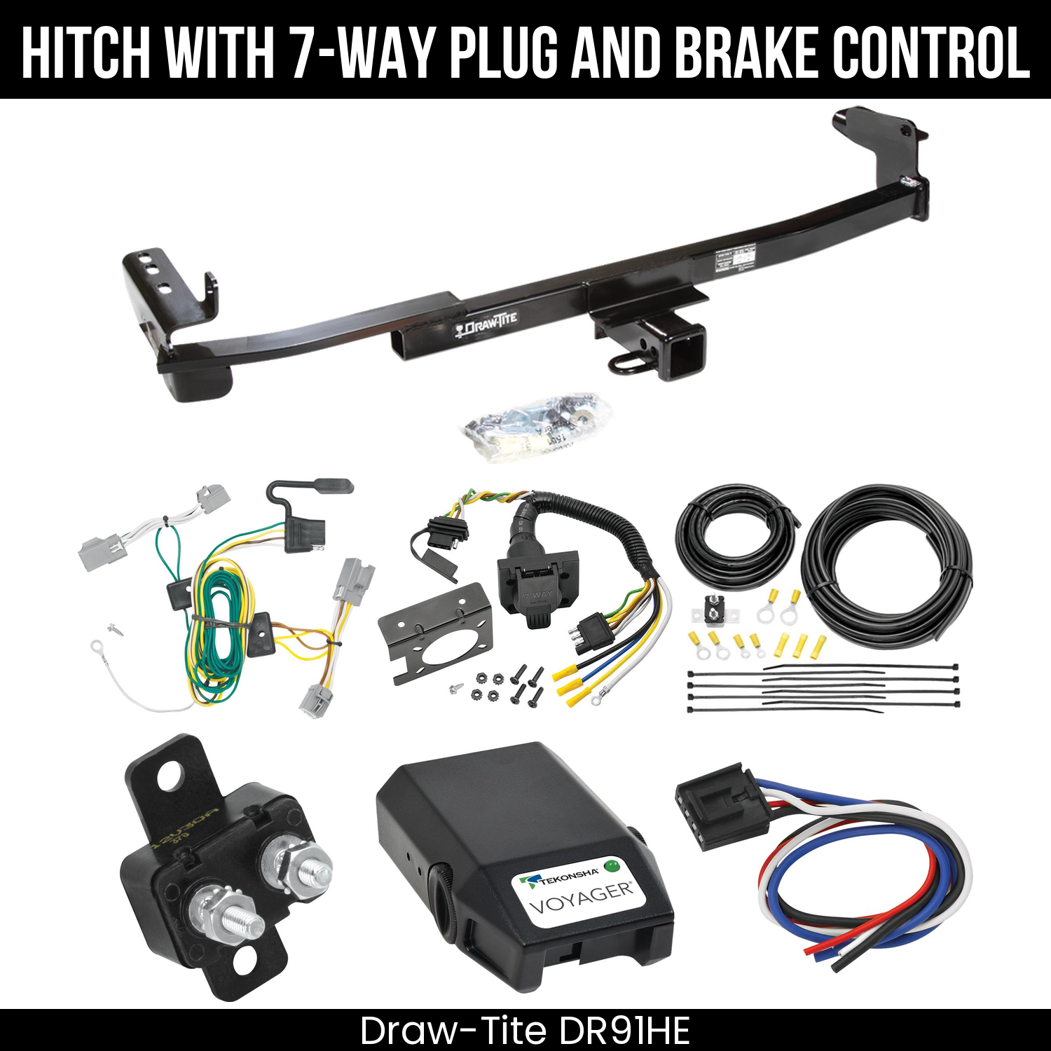 Trailer Hitch , 7-Way , Tekonsha Voyager Brake Control