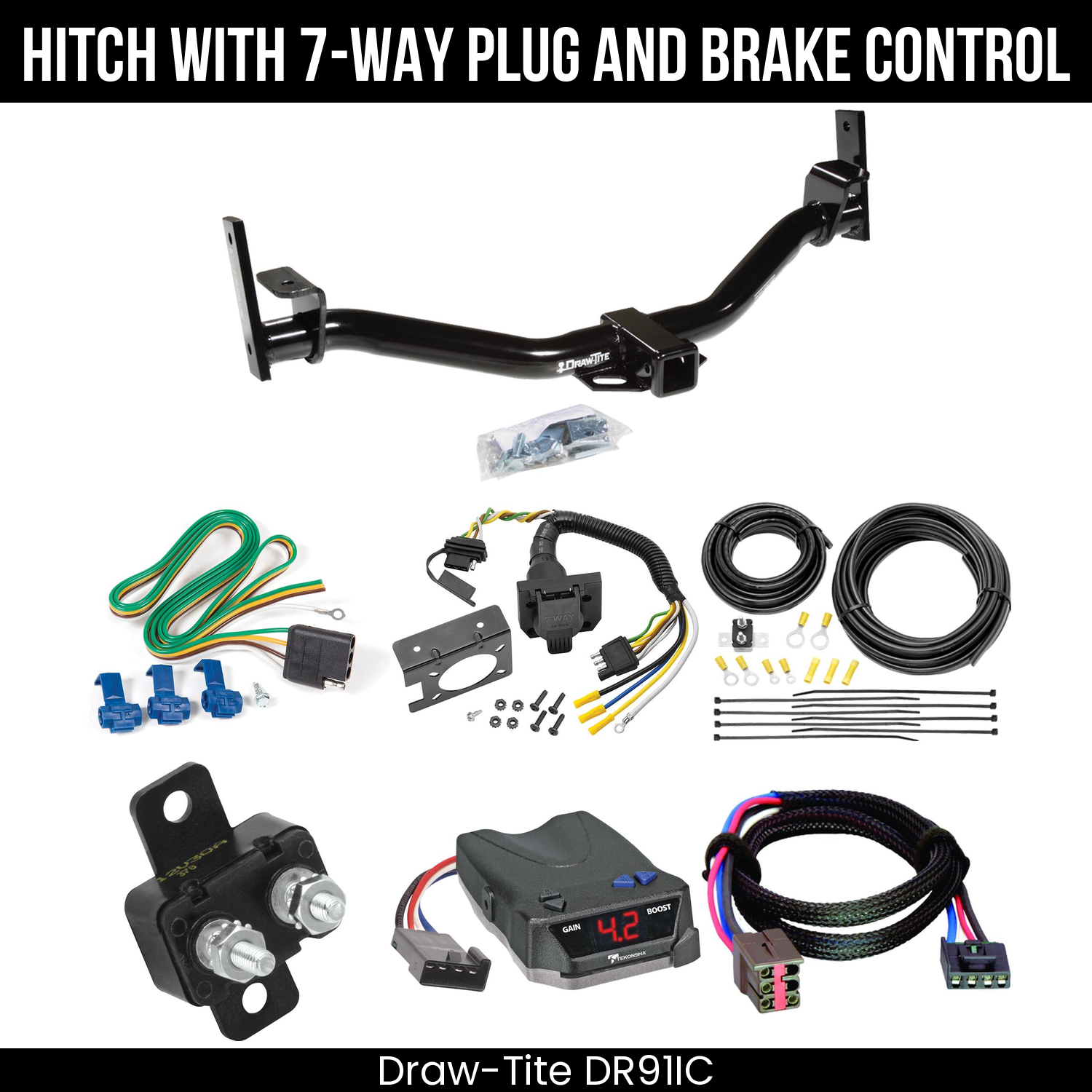 Trailer Hitch , 7-Way , Tekonsha Brake EVN Control