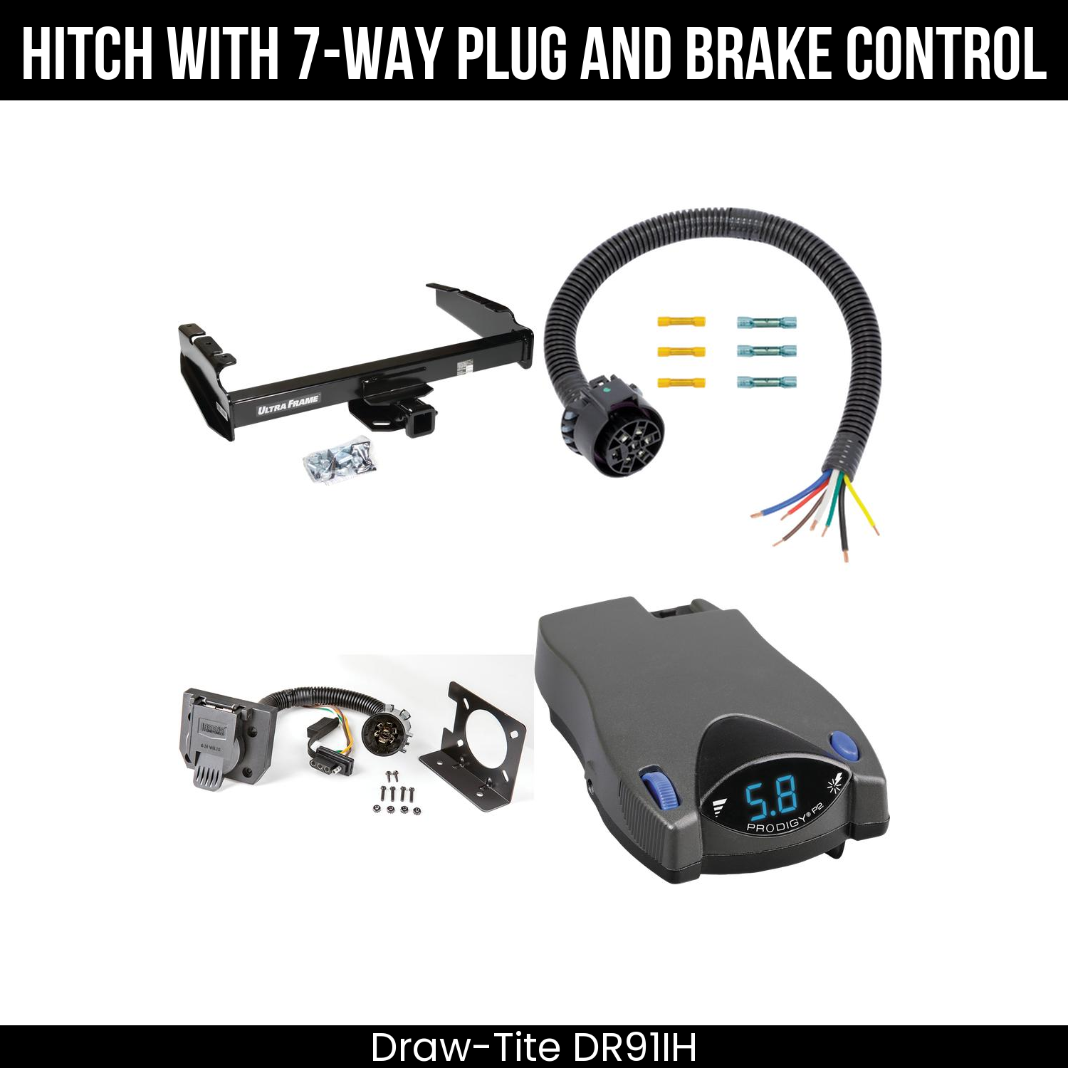 Trailer Hitch , 7-Way , Tekonsha Prodigy P2 Brake Control
