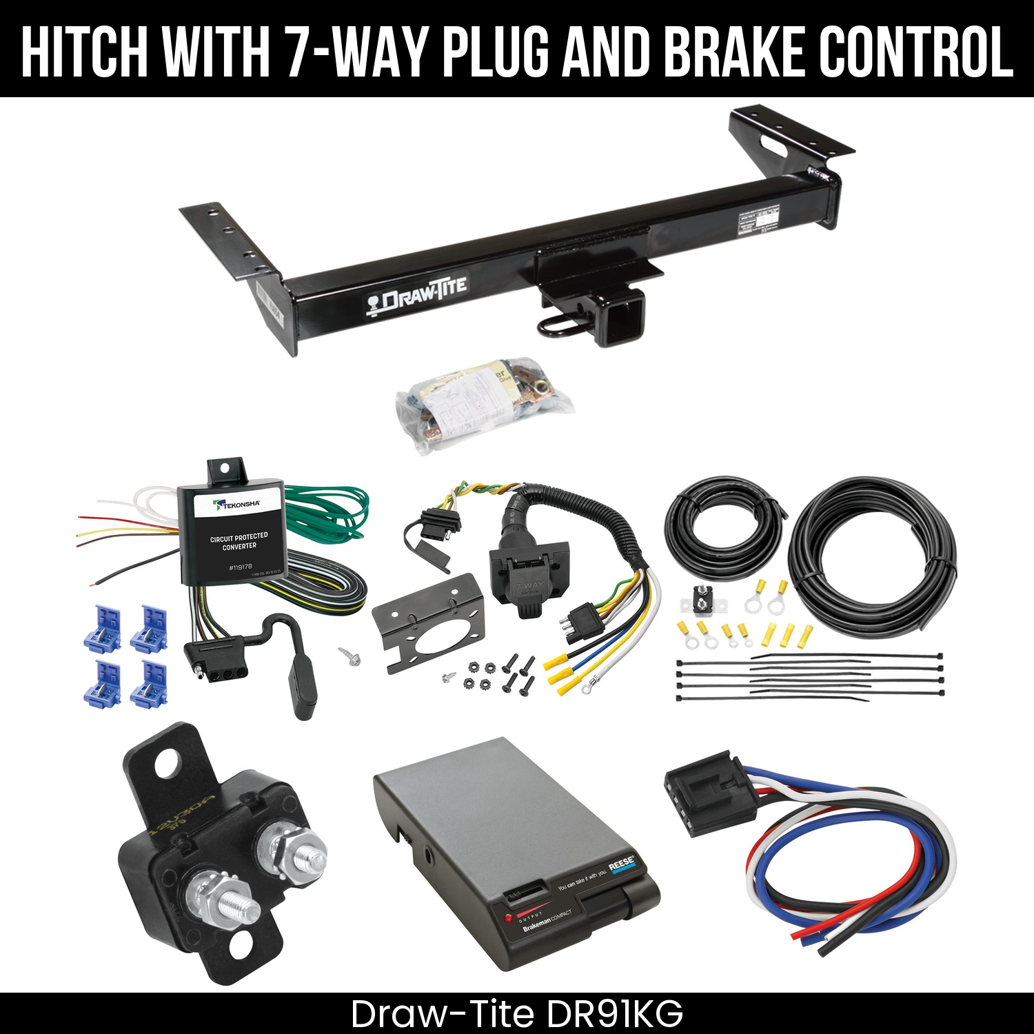 Trailer Hitch , 7-Way , Reese Brakeman Brake Control