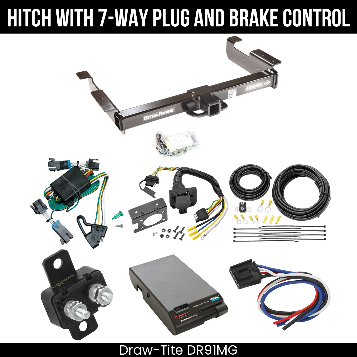 Trailer Hitch , 7-Way , Reese Brakeman Brake Control