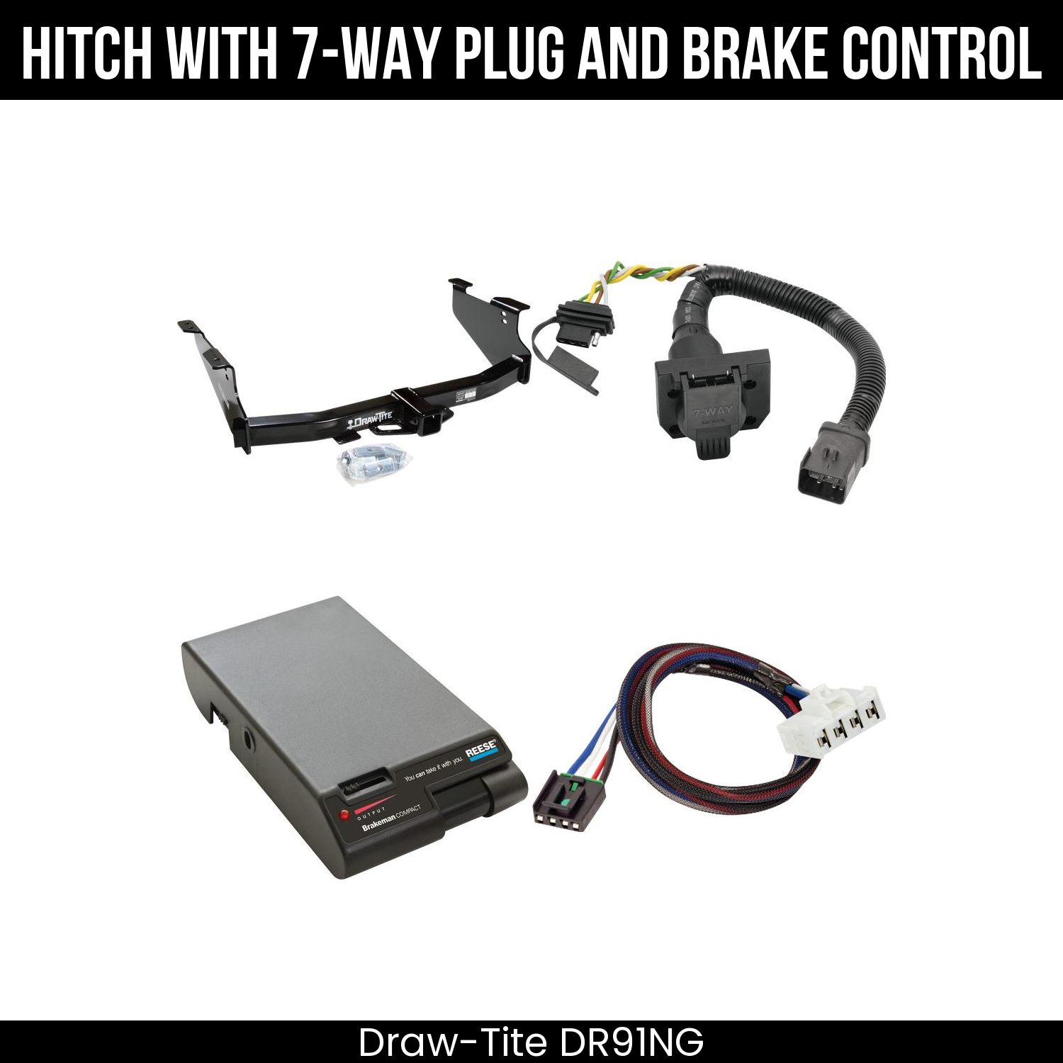 Trailer Hitch , 7-Way , Reese Brakeman Brake Control
