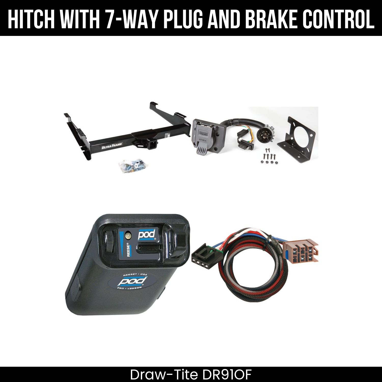 Trailer Hitch , 7-Way , Reese POD Brake Control