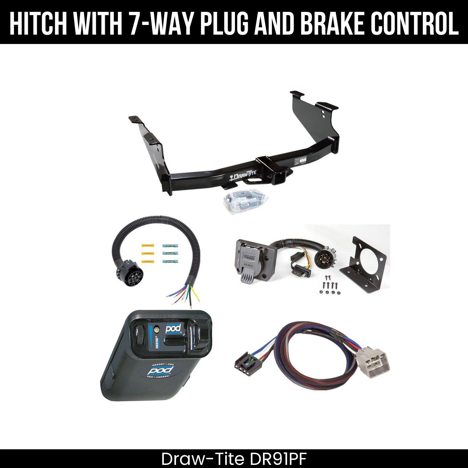 Trailer Hitch , 7-Way , Reese POD Brake Control