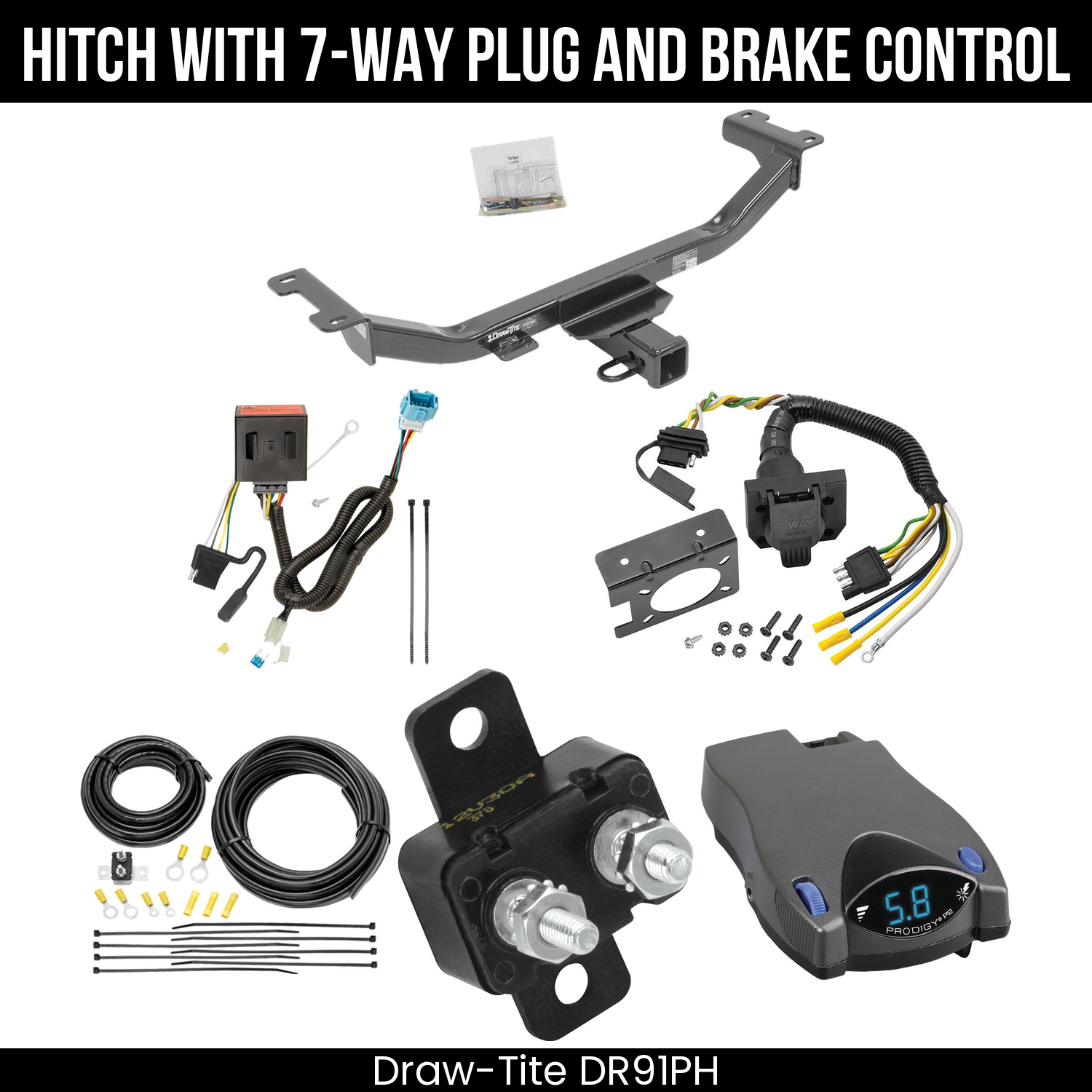 Trailer Hitch , 7-Way , Tekonsha Prodigy P2 Brake Control