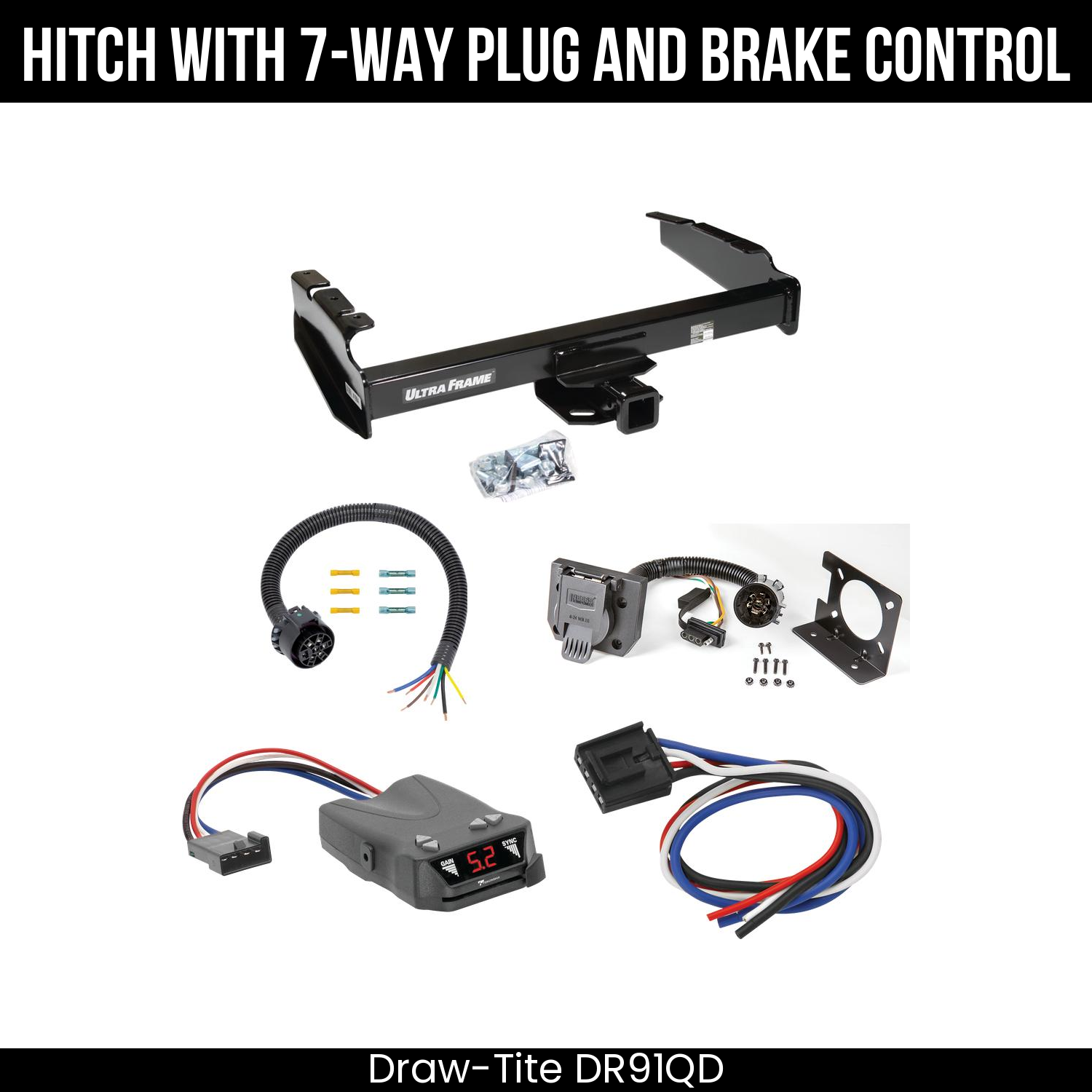Trailer Hitch , 7-Way , Tekonsha Brakeman IV Brake Control