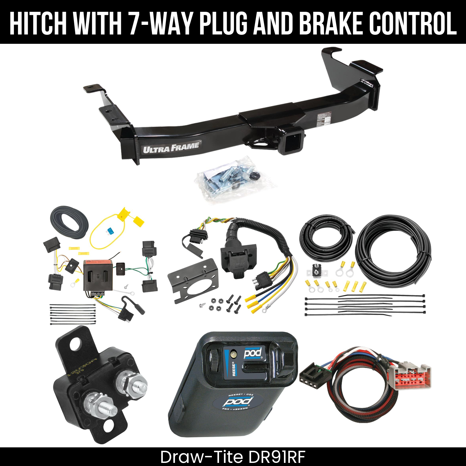 Trailer Hitch , 7-Way , Reese POD Brake Control