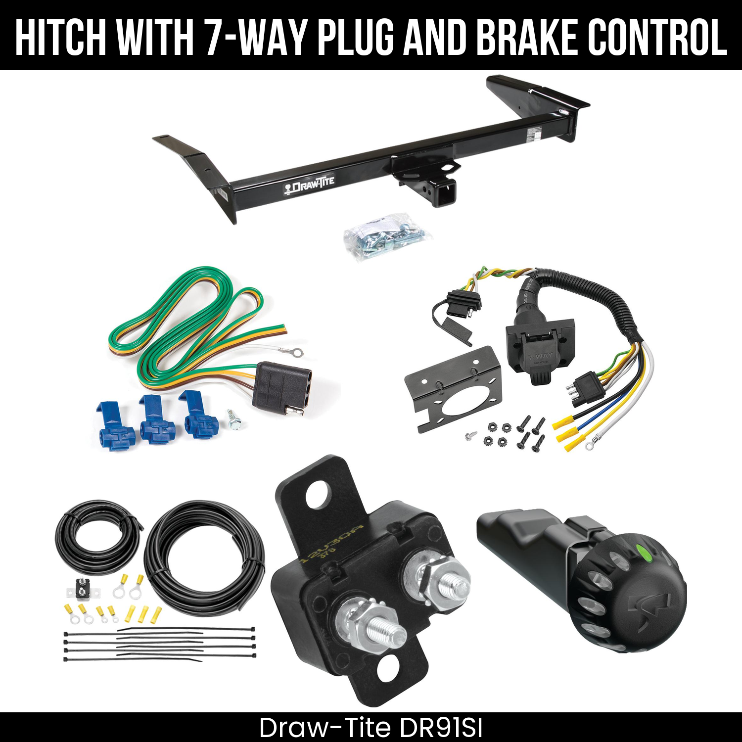 Draw Tite DR91SI Hitch With 7 Way Plug And Brake Control Bundle Featureimg