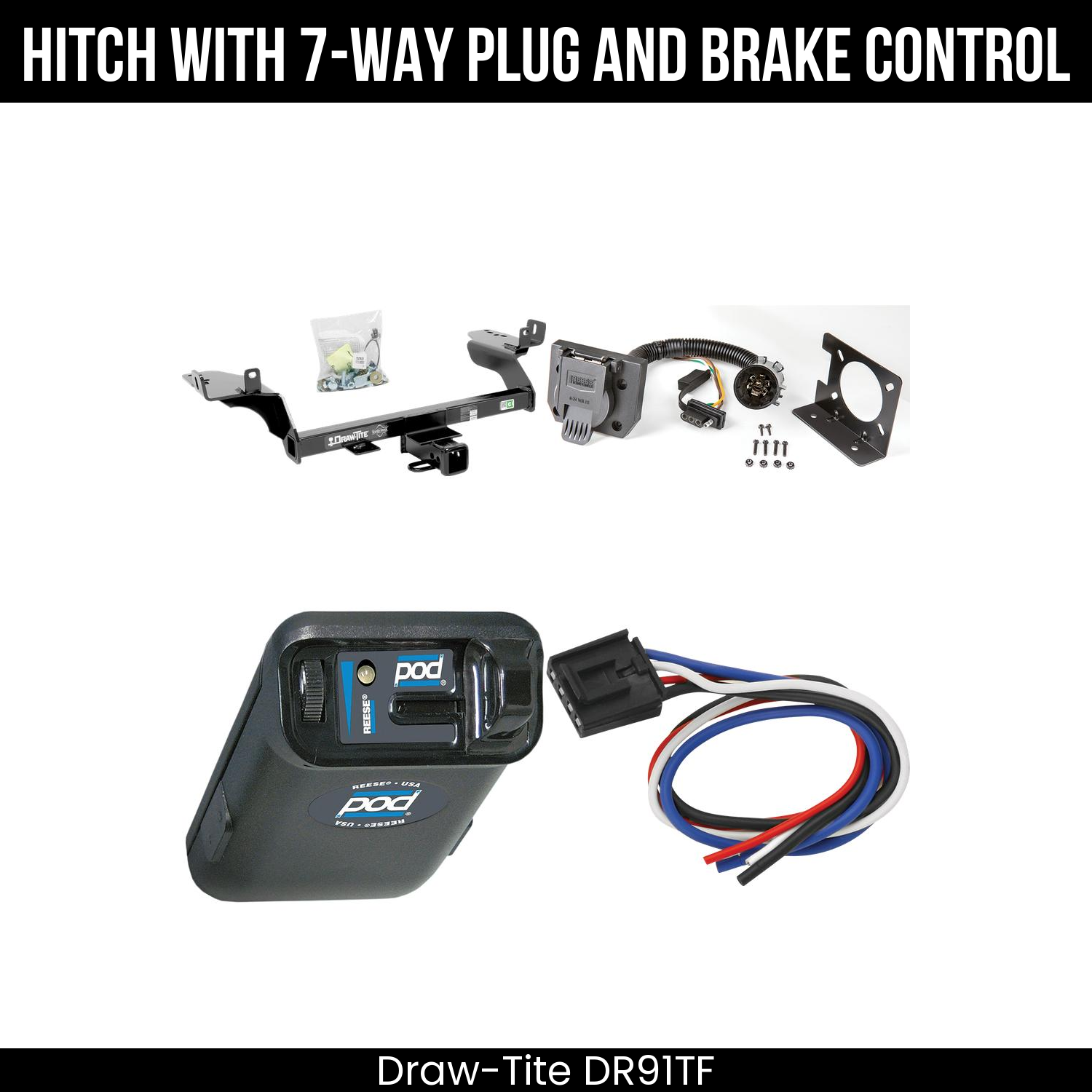 Trailer Hitch , 7-Way , Reese POD Brake Control