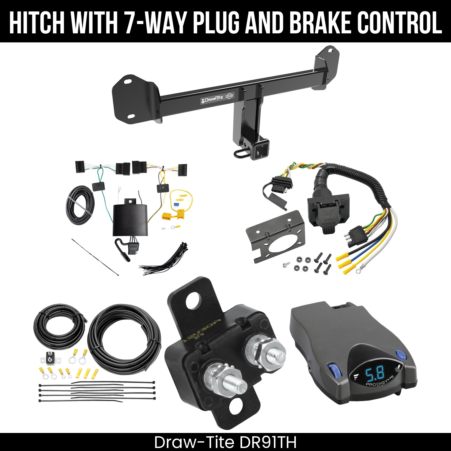 Trailer Hitch , 7-Way , Tekonsha Prodigy P2 Brake Control
