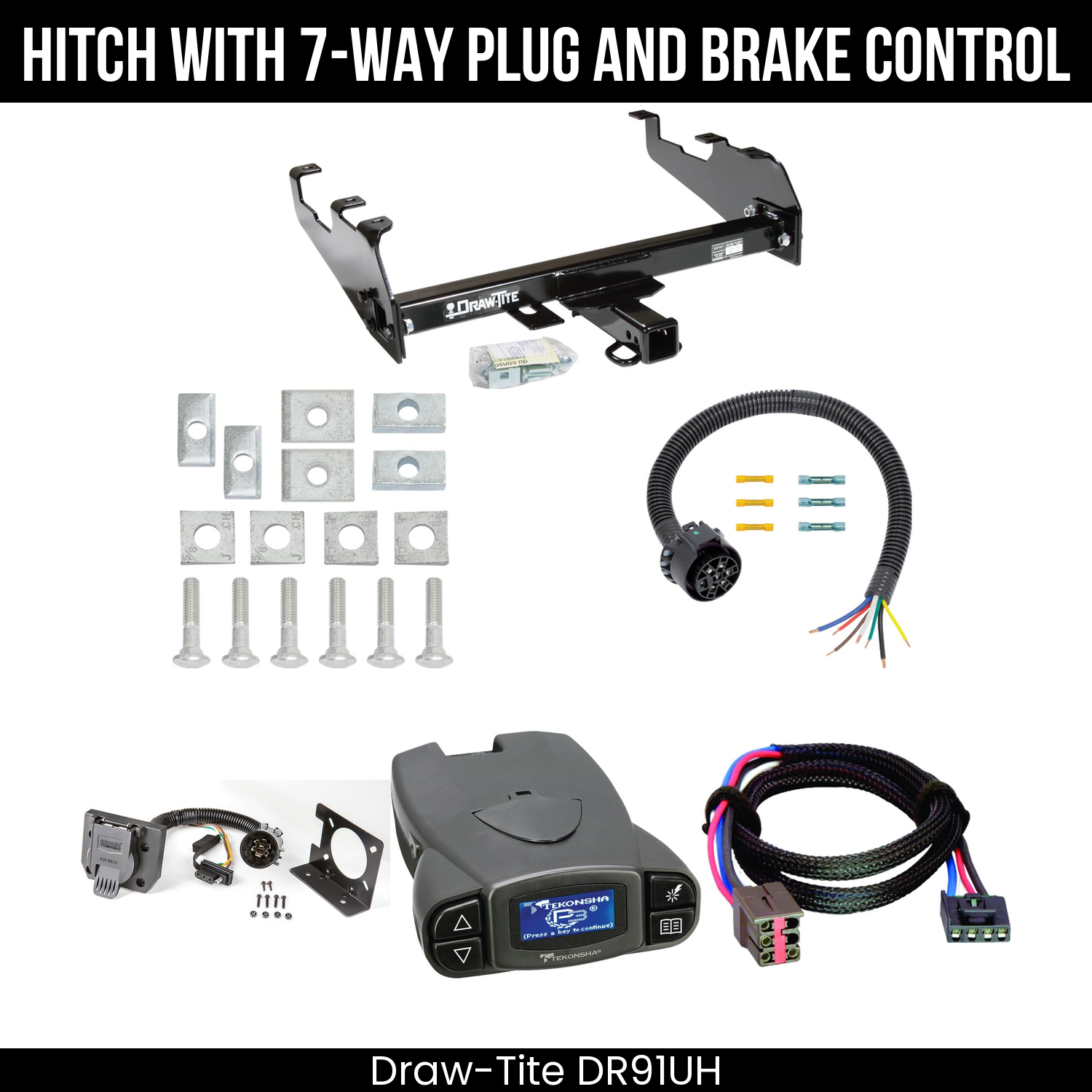 Trailer Hitch , 7-Way , Tekonsha Prodigy P3 Brake Control