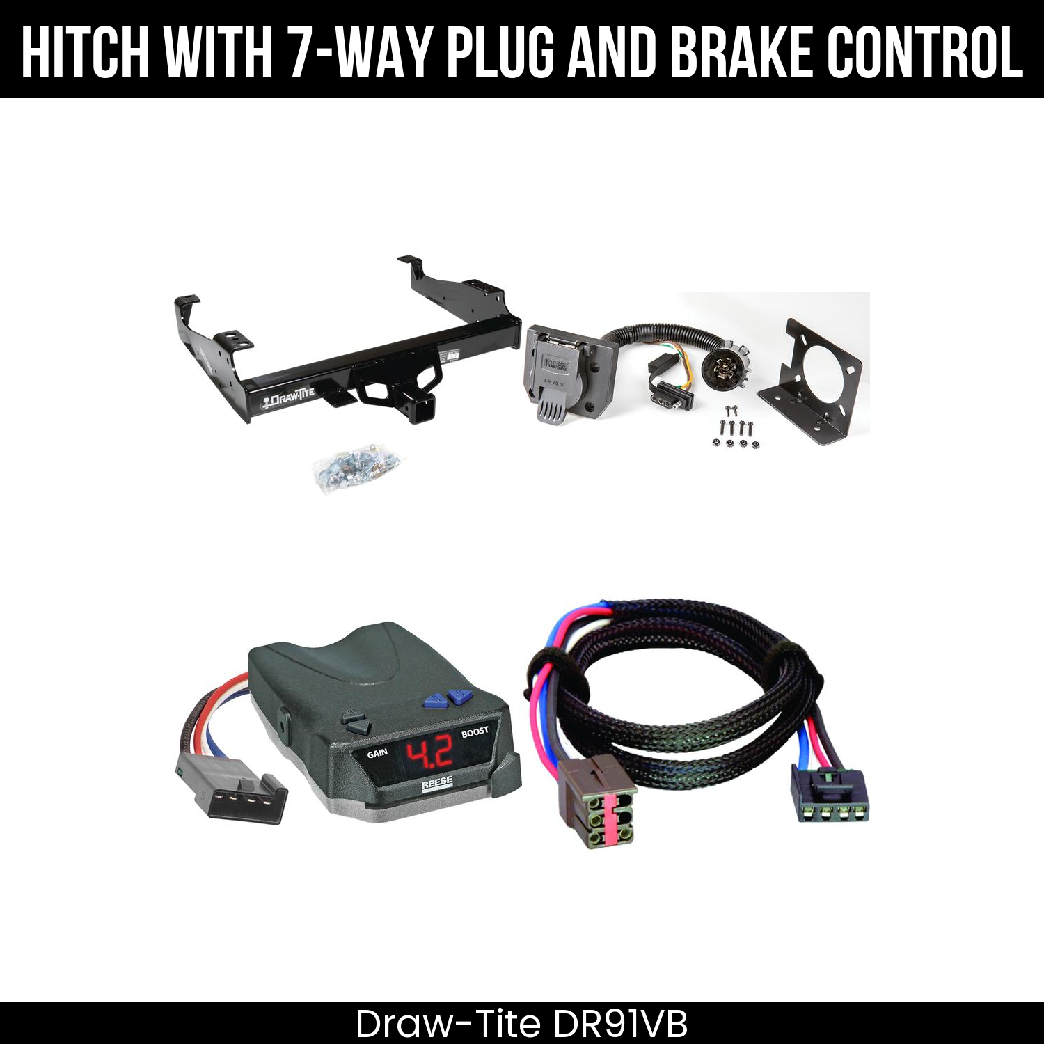 Trailer Hitch , 7-Way , Reese Brake EVN Control
