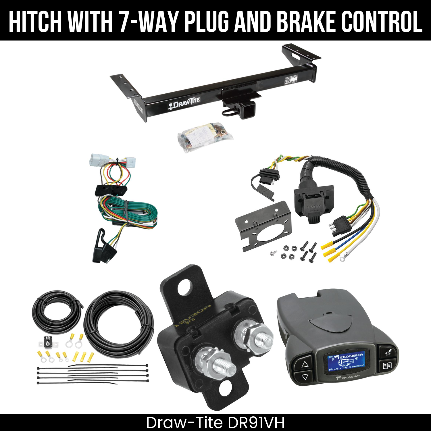 Trailer Hitch , 7-Way , Tekonsha Prodigy P3 Brake Control