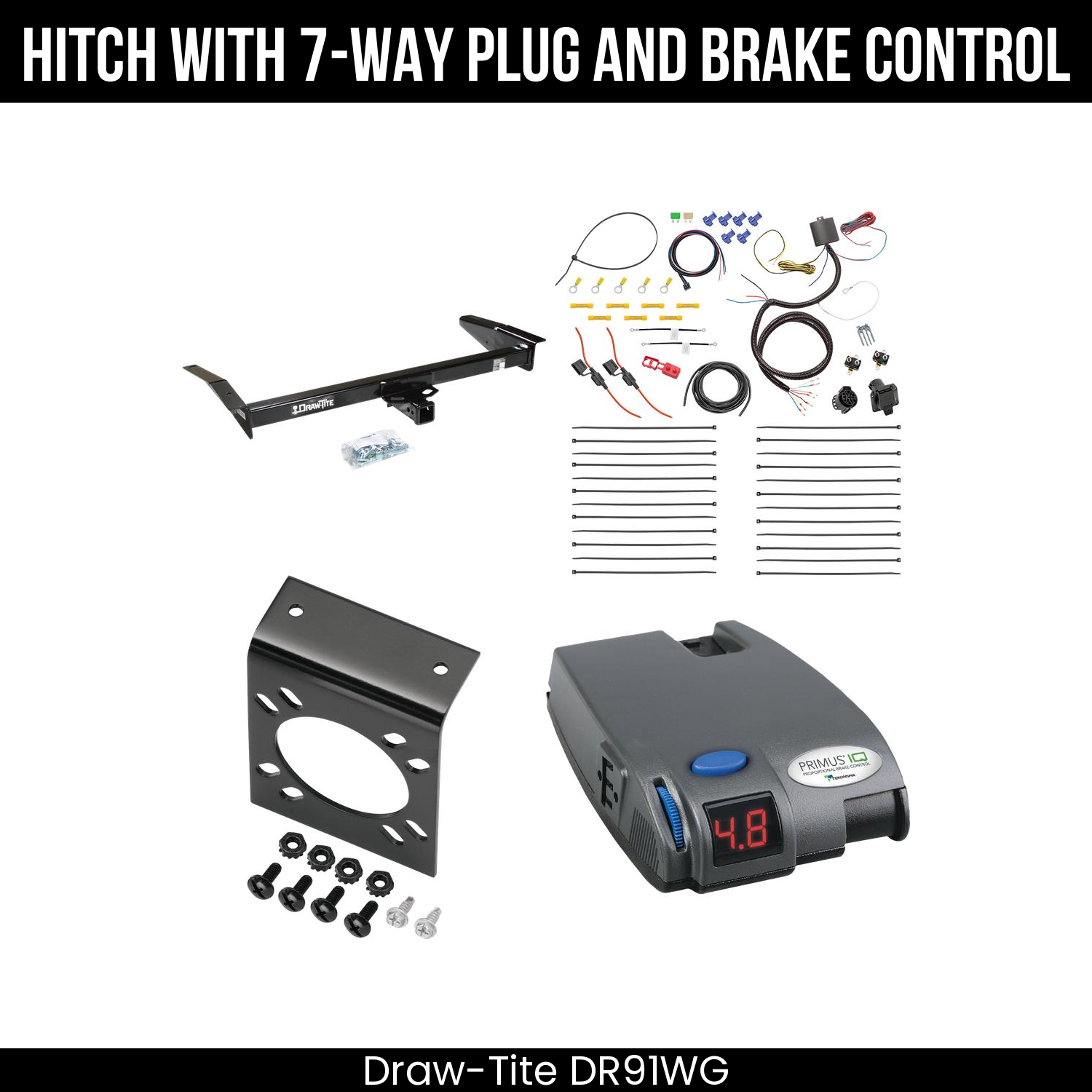Trailer Hitch , 7-Way , Tekonsha Primus IQ Brake Control