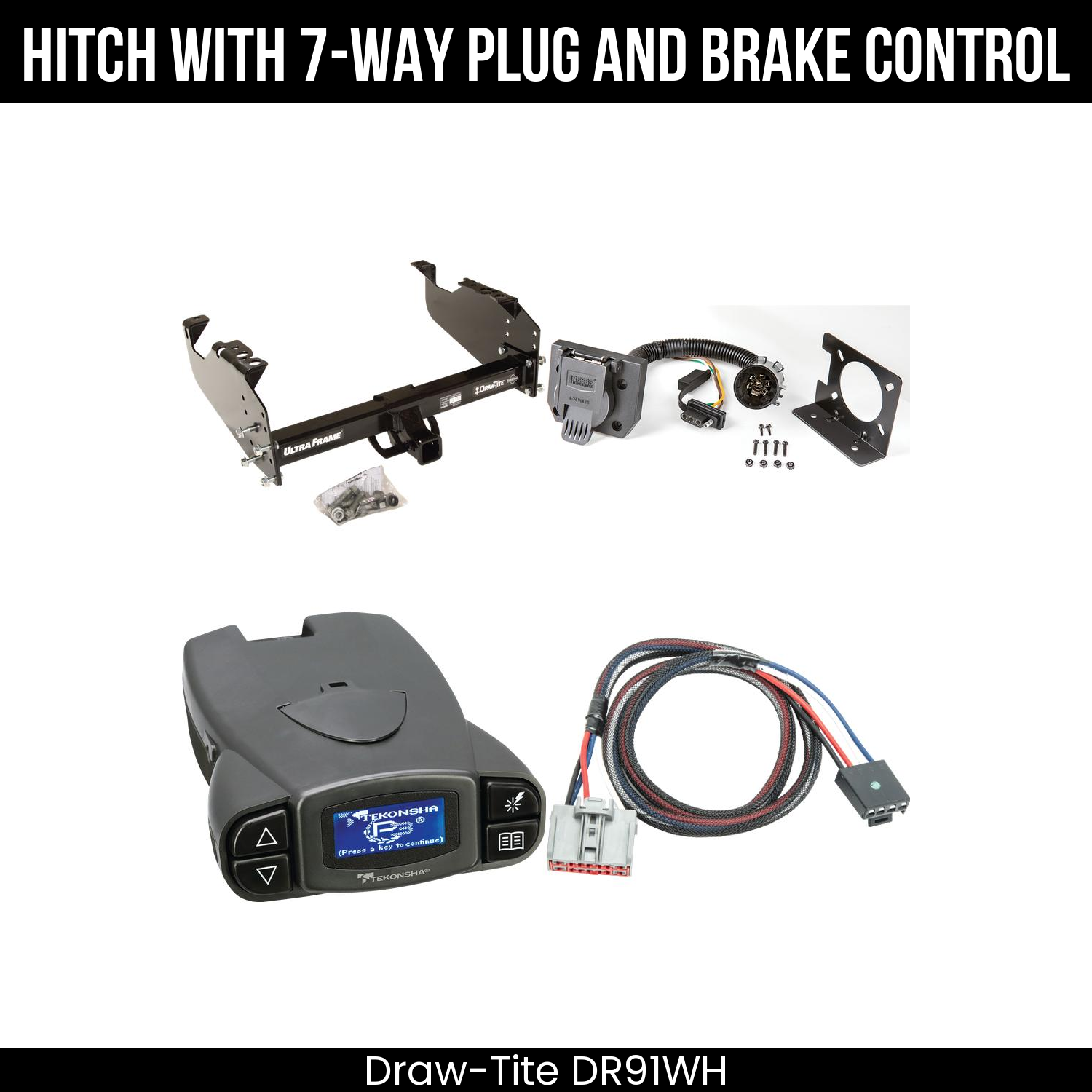 Trailer Hitch , 7-Way , Tekonsha Prodigy P3 Brake Control