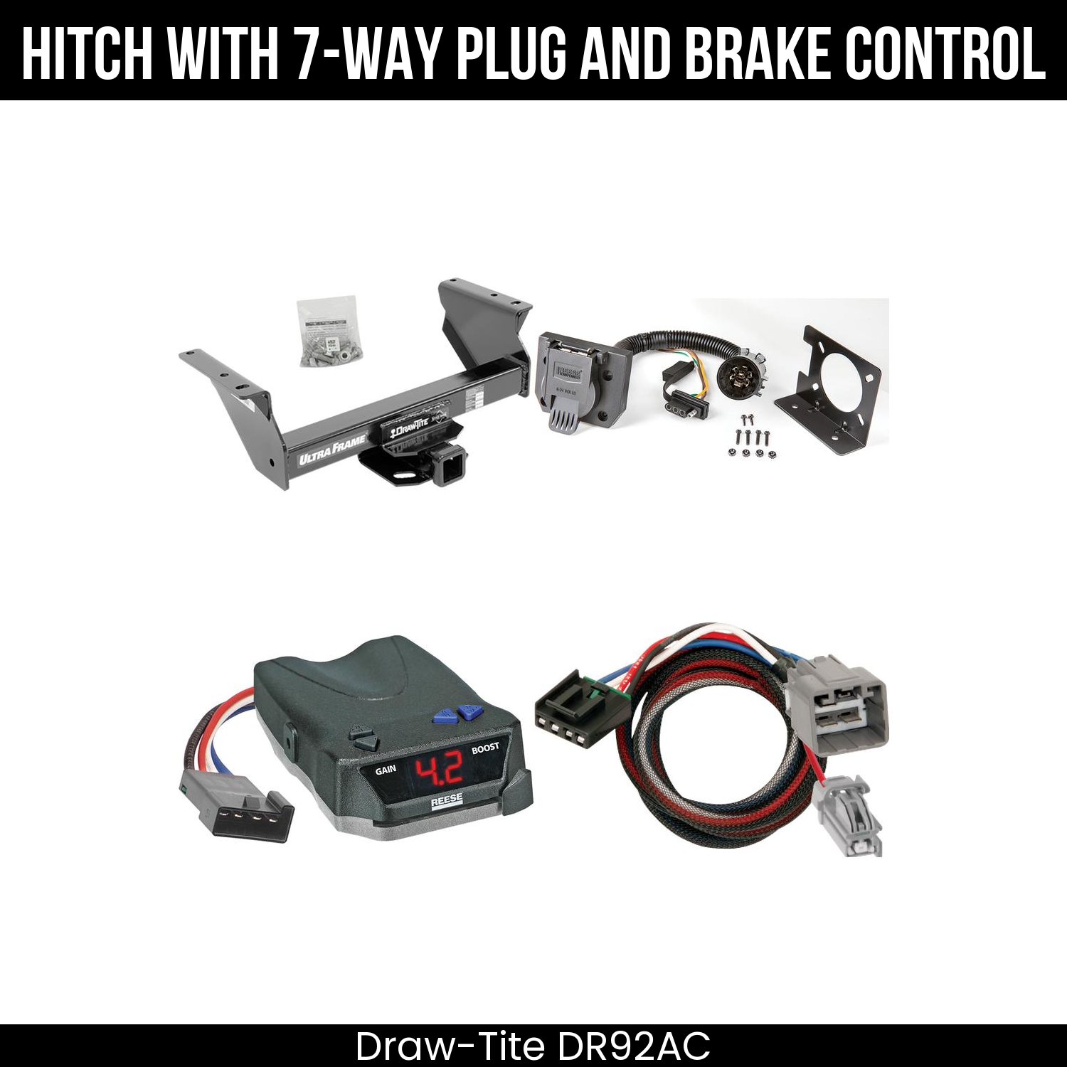 Trailer Hitch , 7-Way , Reese Brake EVN Control