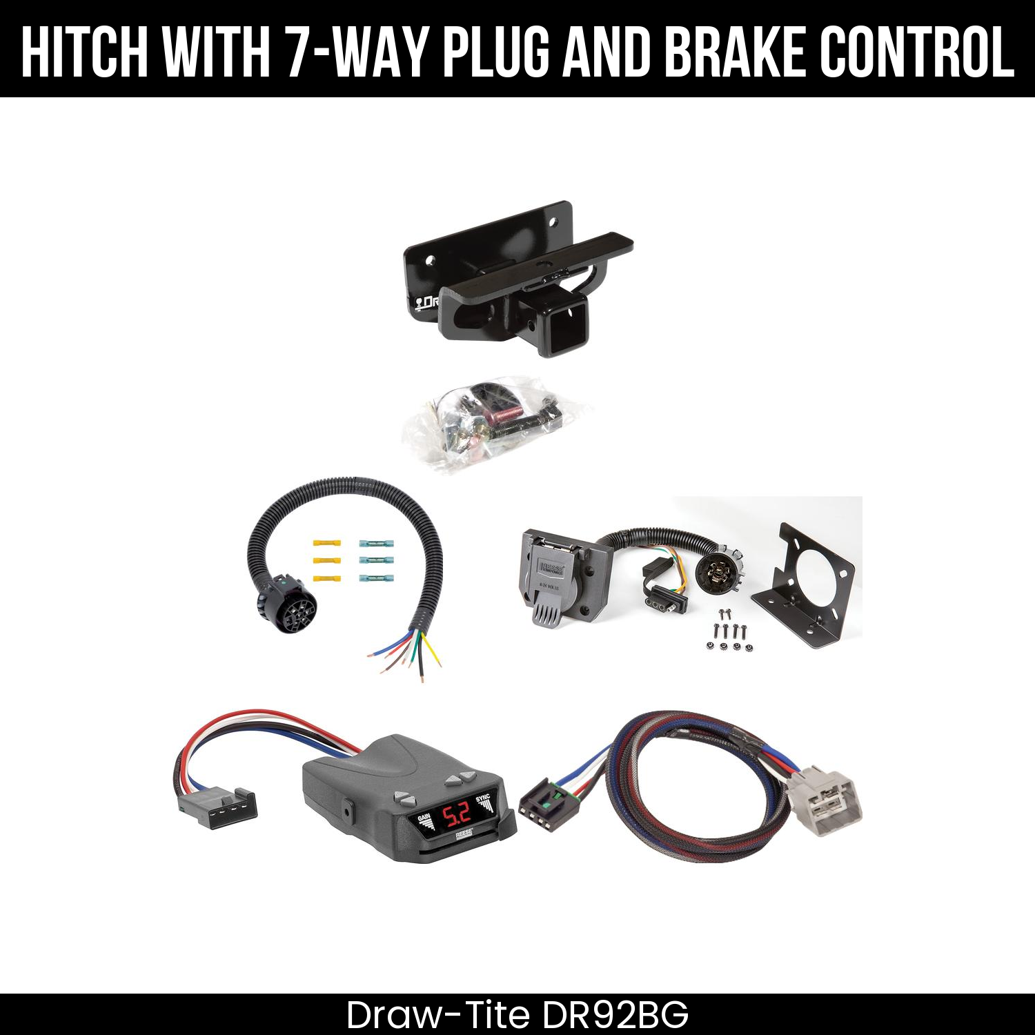 Trailer Hitch , 7-Way , Reese Brakeman IV Brake Control