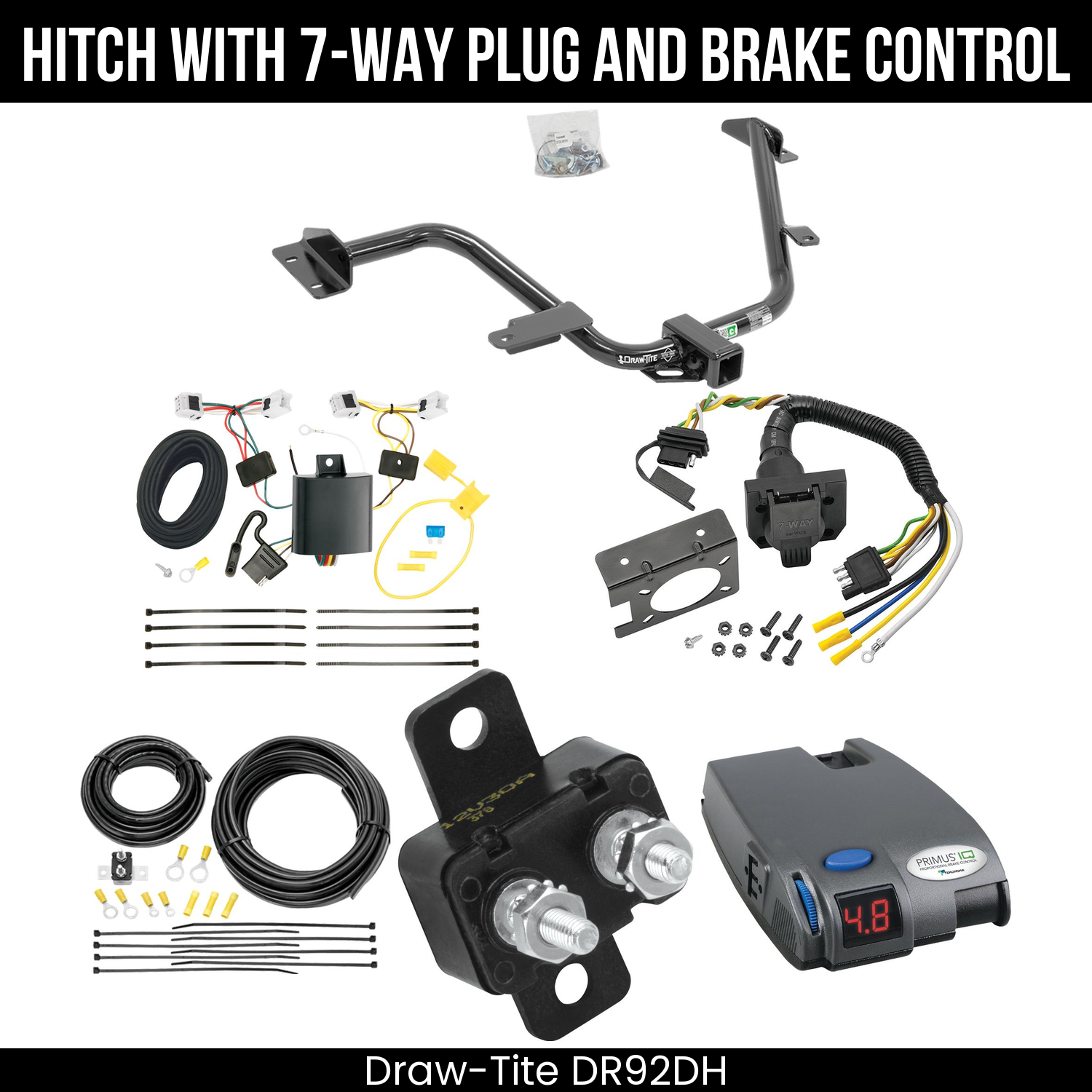 Trailer Hitch , 7-Way , Tekonsha Primus IQ Brake Control