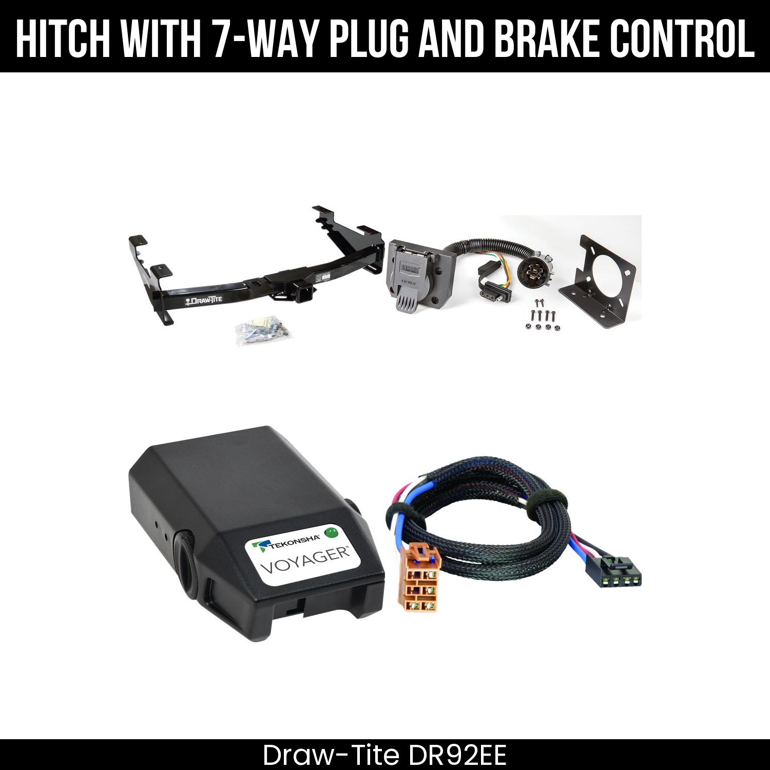 Trailer Hitch , 7-Way , Tekonsha Voyager Brake Control