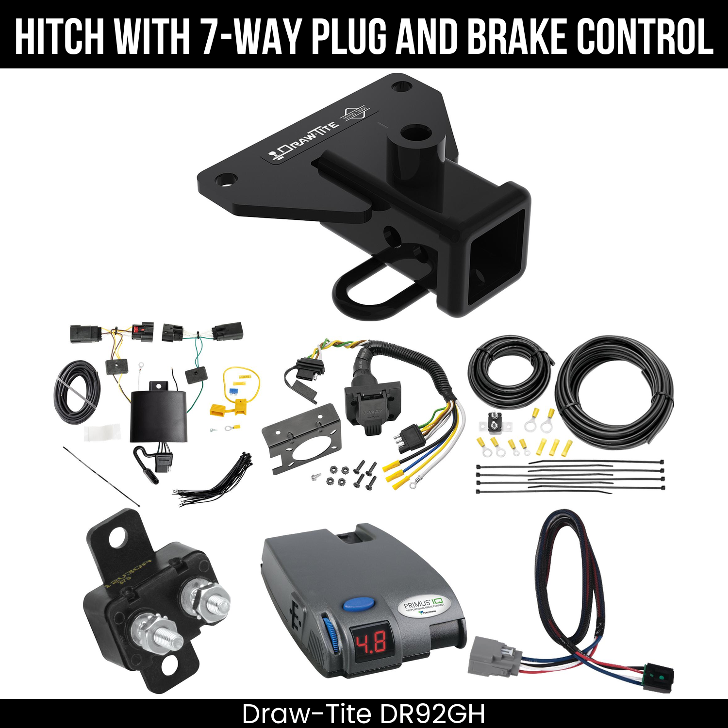 Trailer Hitch , 7-Way , Tekonsha Primus IQ Brake Control