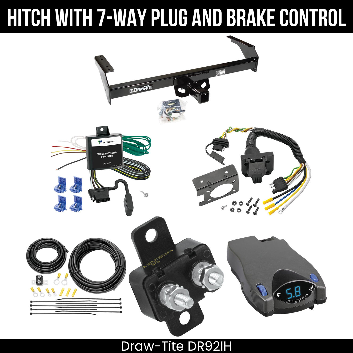Trailer Hitch , 7-Way , Tekonsha Prodigy P2 Brake Control