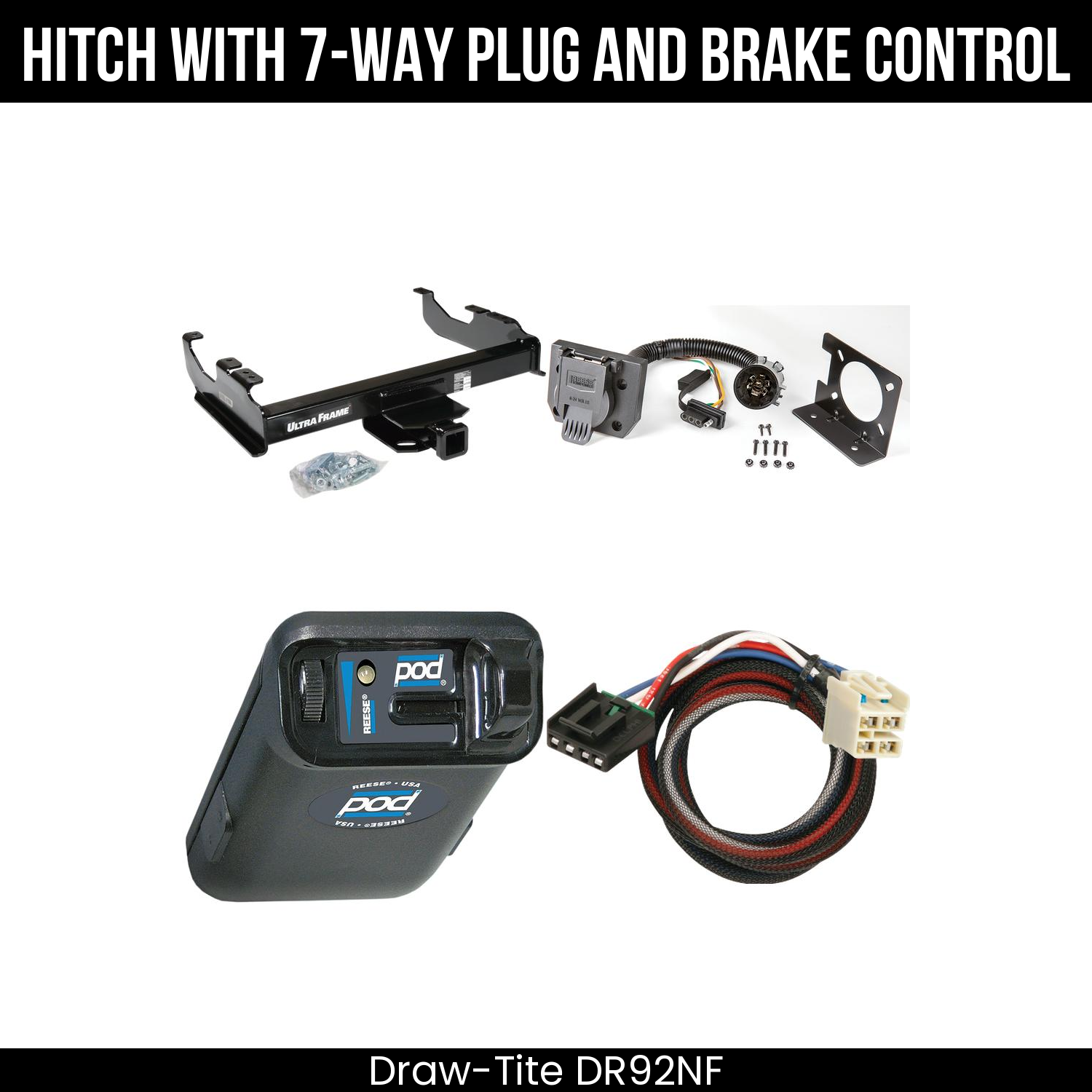 Trailer Hitch , 7-Way , Reese POD Brake Control